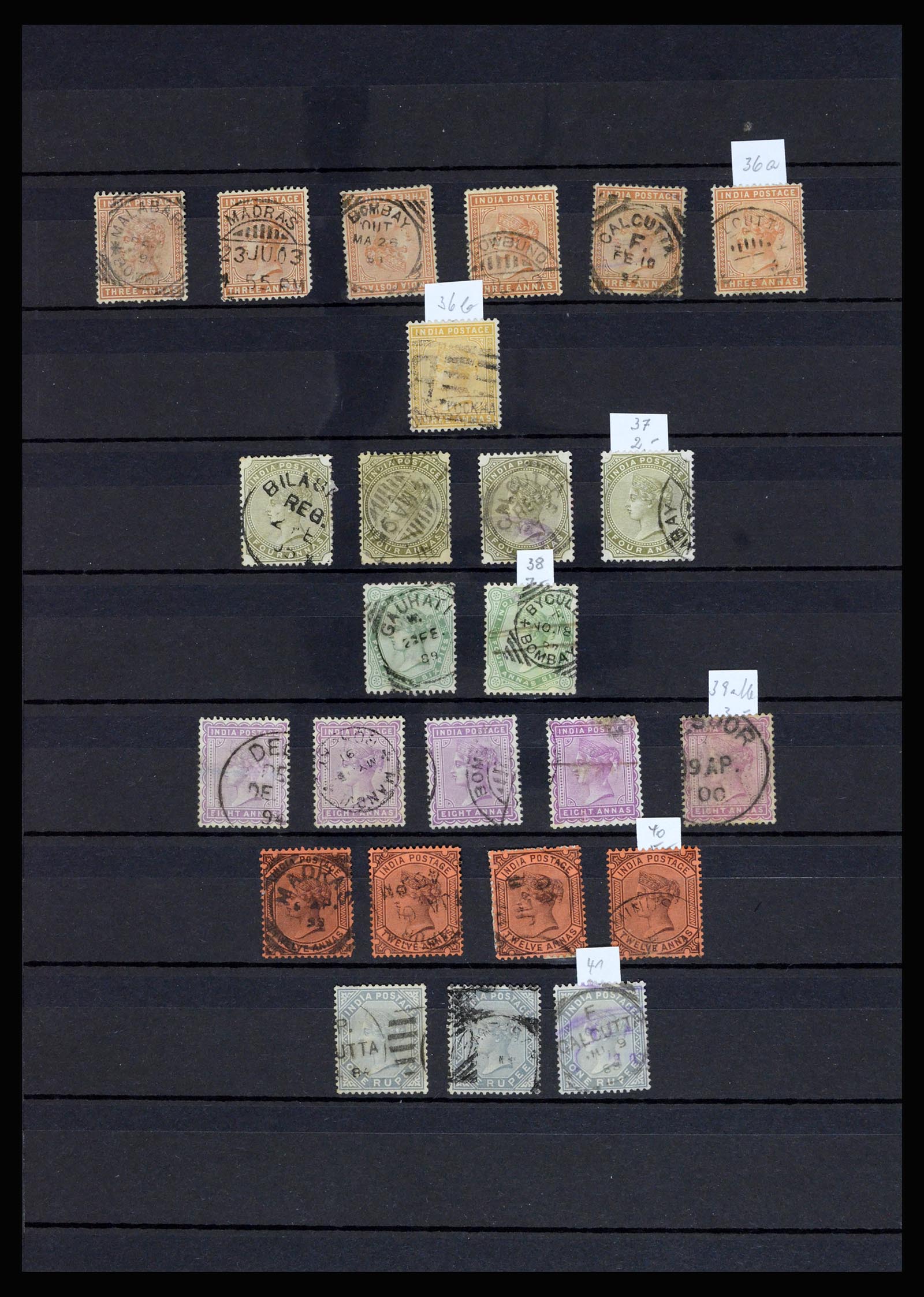 36919 008 - Postzegelverzameling 36919 India 1854-1946,