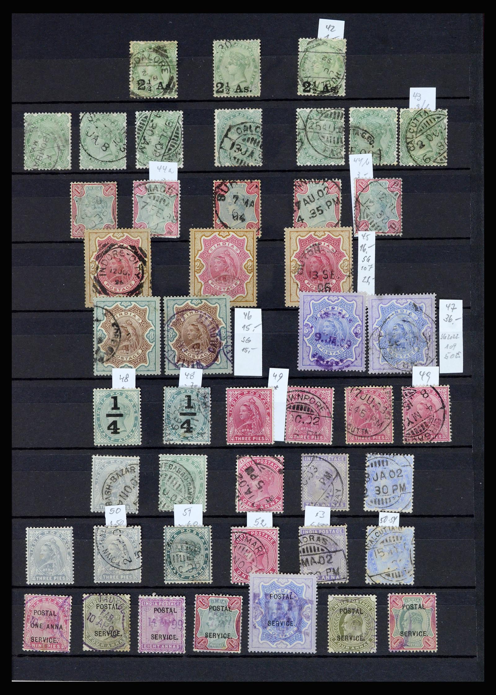 36919 009 - Postzegelverzameling 36919 India 1854-1946,