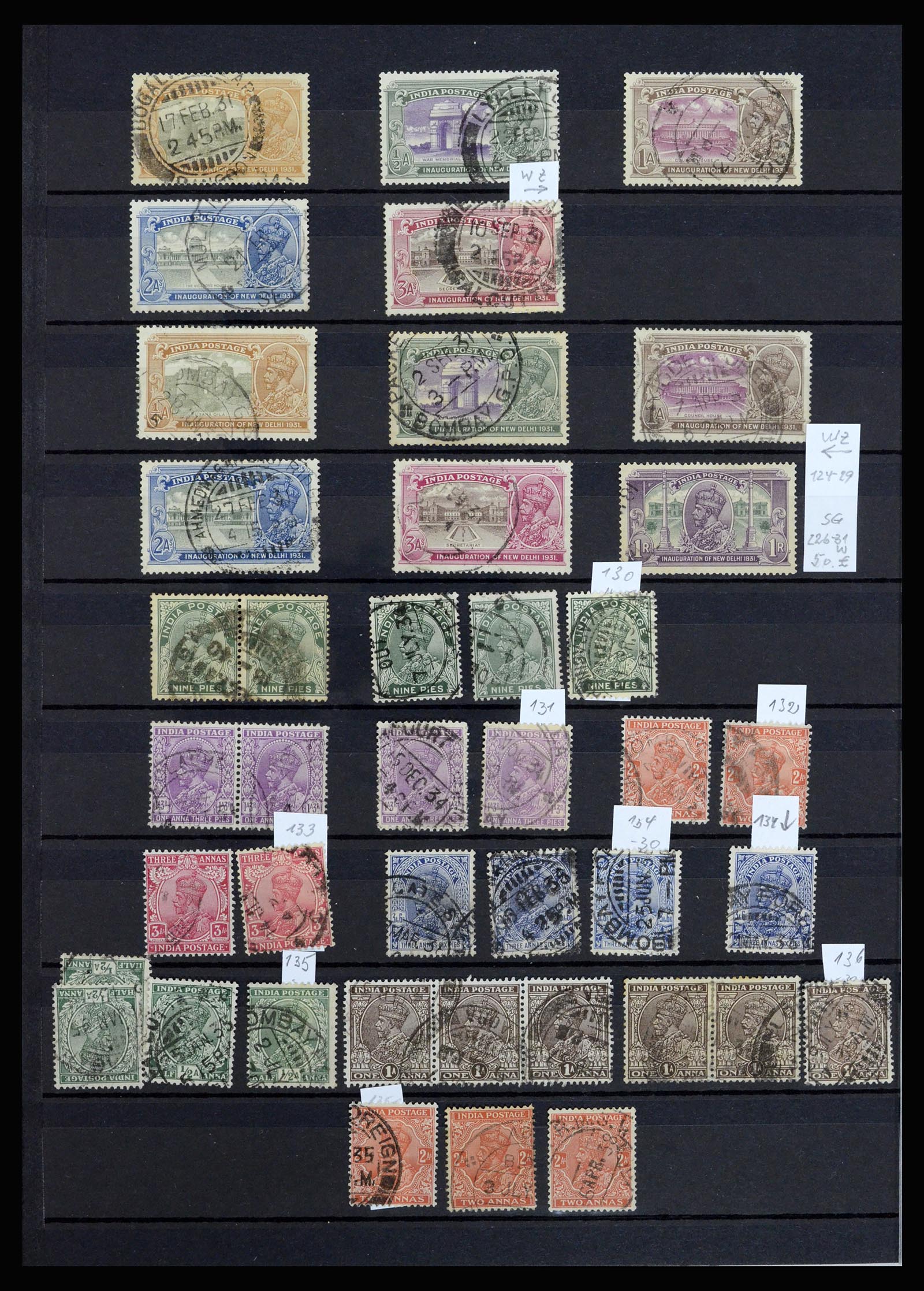 36919 020 - Postzegelverzameling 36919 India 1854-1946,