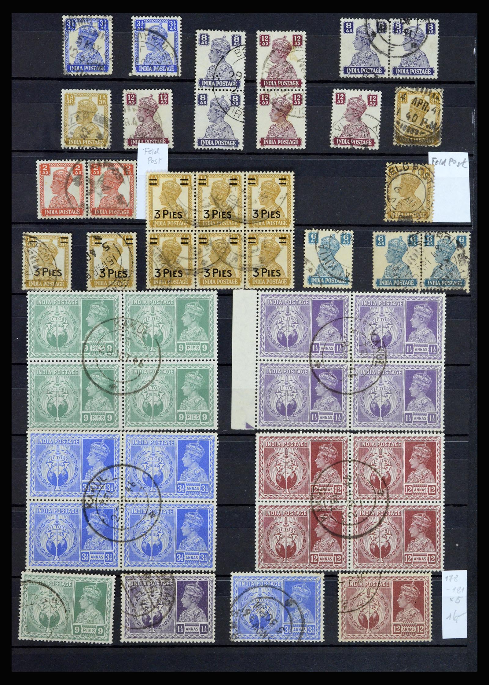 36919 023 - Stamp collection 36919 India 1854-1946,