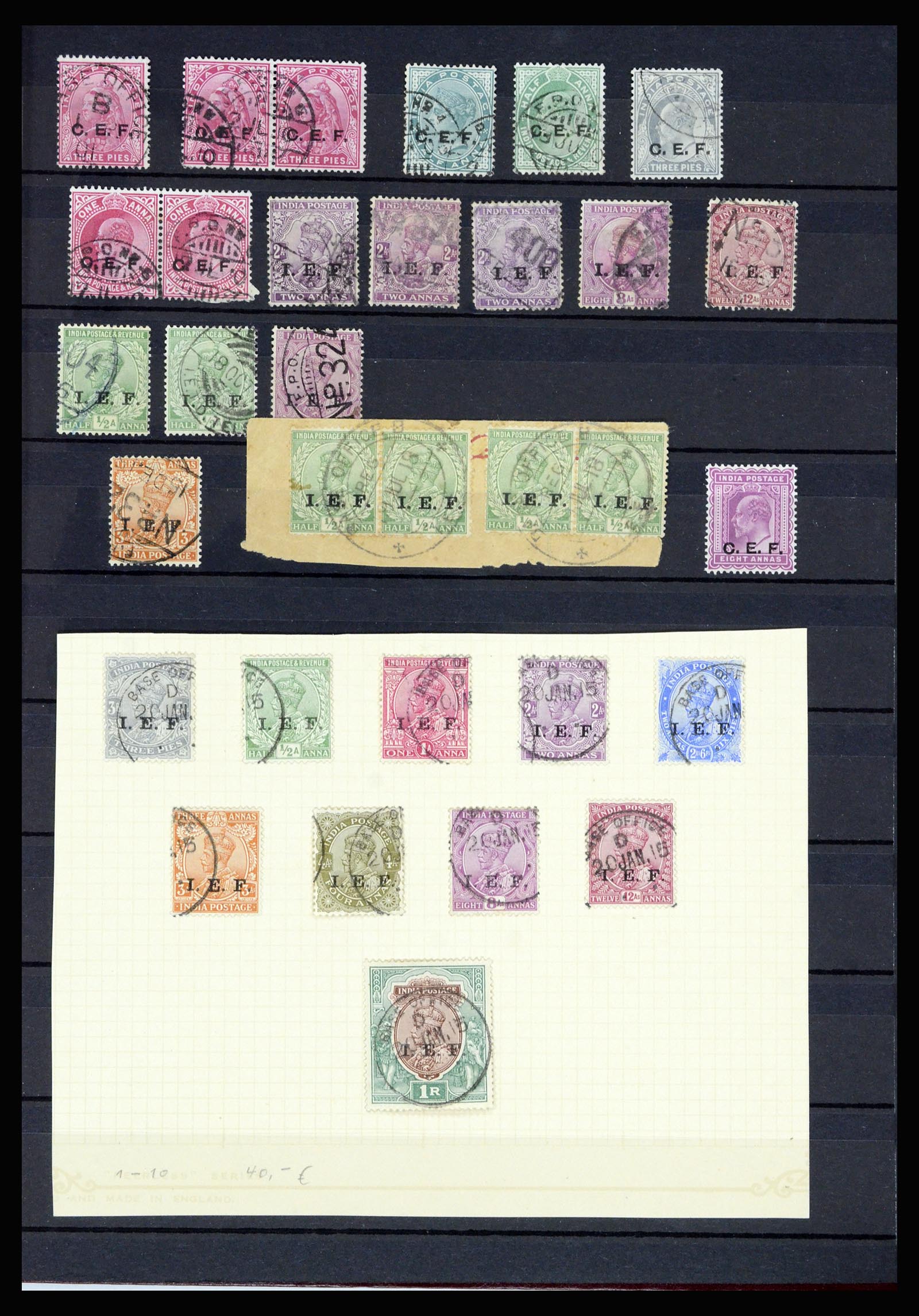 36919 044 - Postzegelverzameling 36919 India 1854-1946,