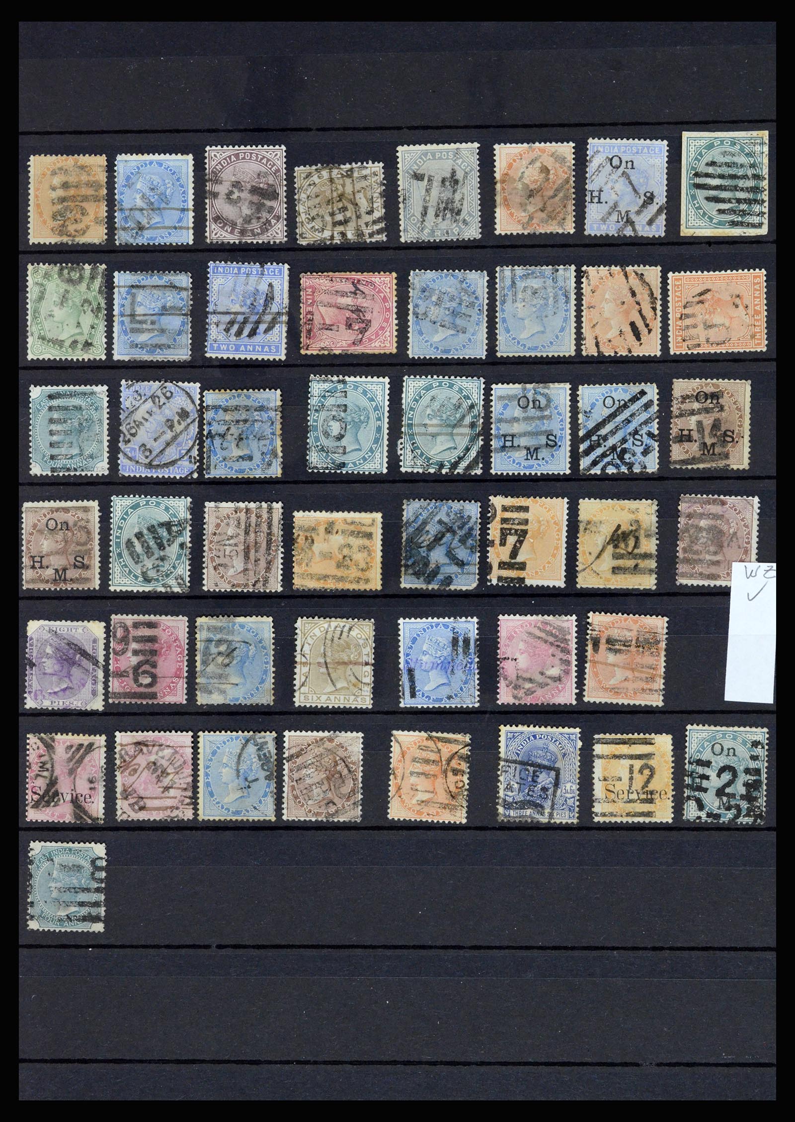 36919 046 - Postzegelverzameling 36919 India 1854-1946,