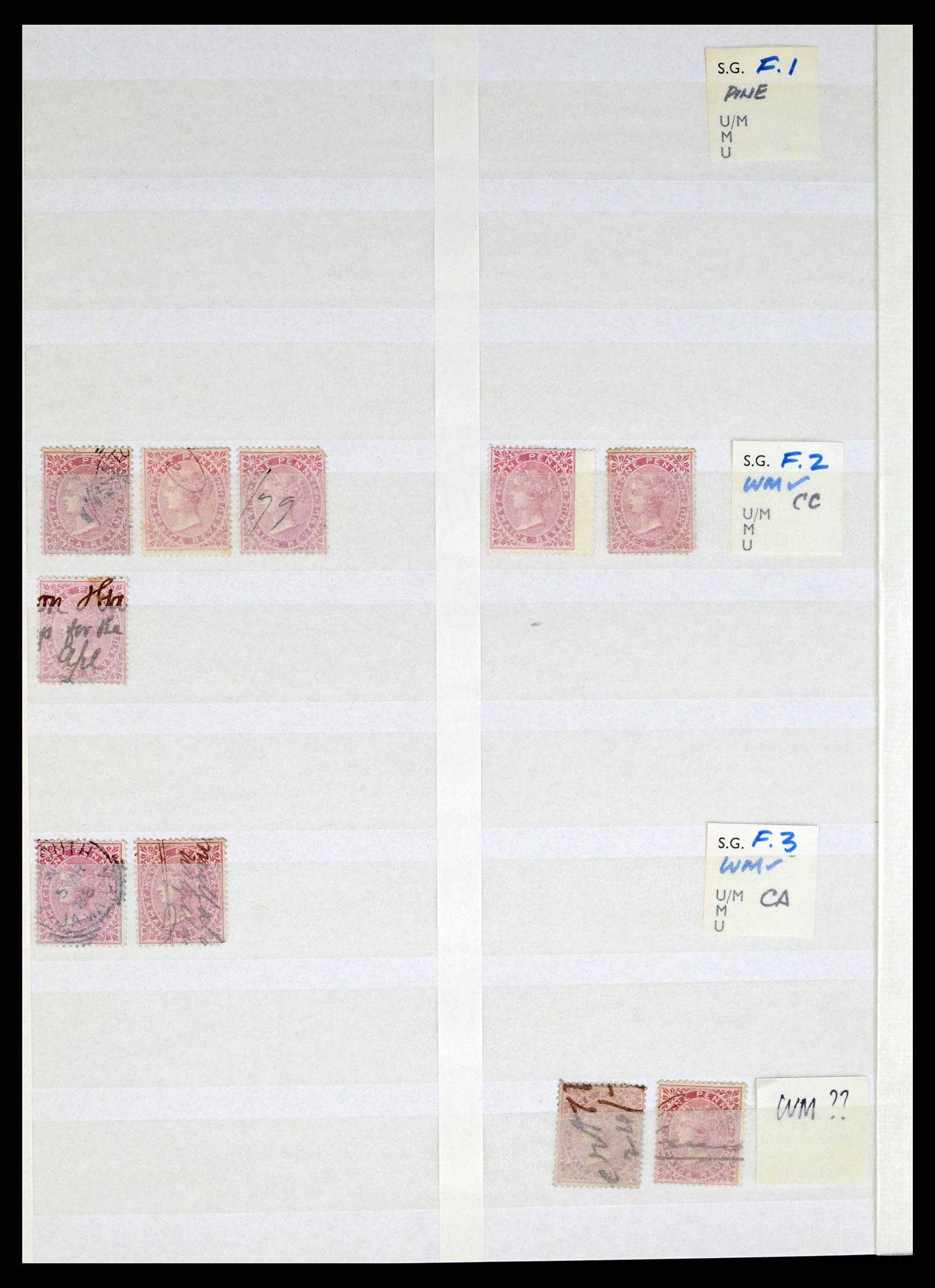 36920 001 - Postzegelverzameling 36920 Jamaica stempels 1860-ca. 1920.
