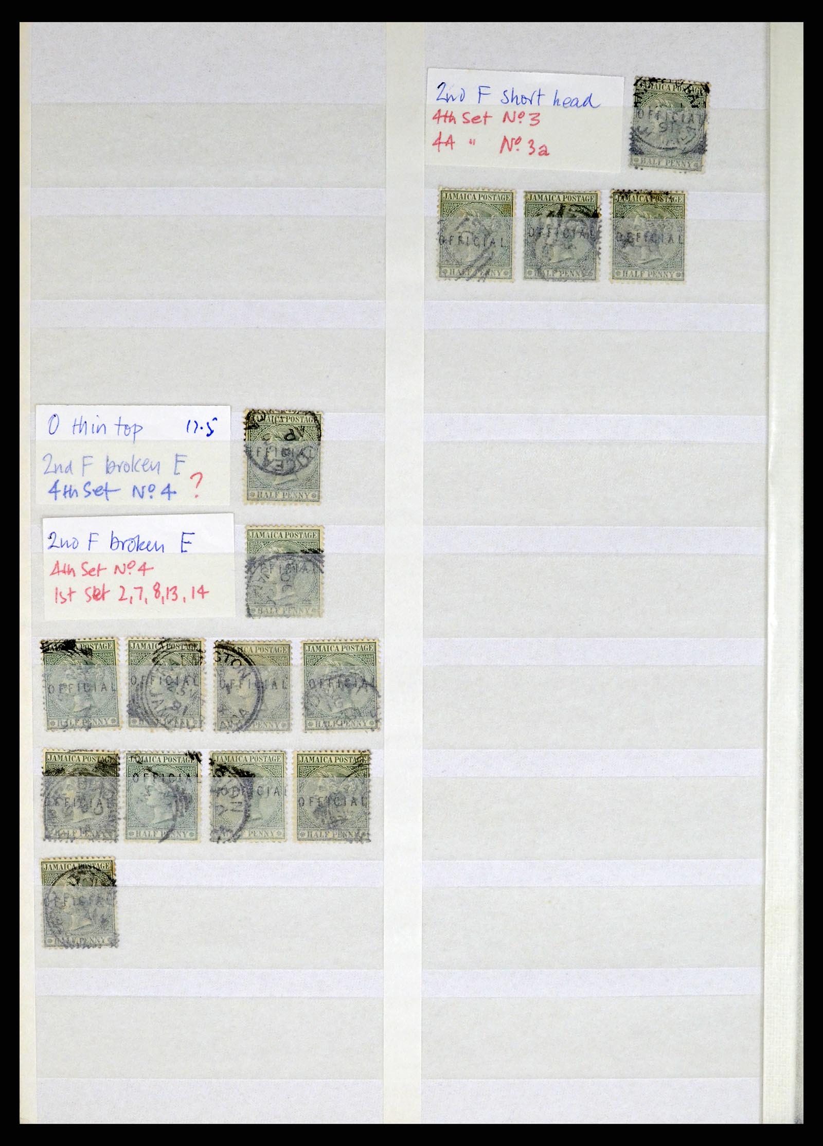 36920 009 - Postzegelverzameling 36920 Jamaica stempels 1860-ca. 1920.