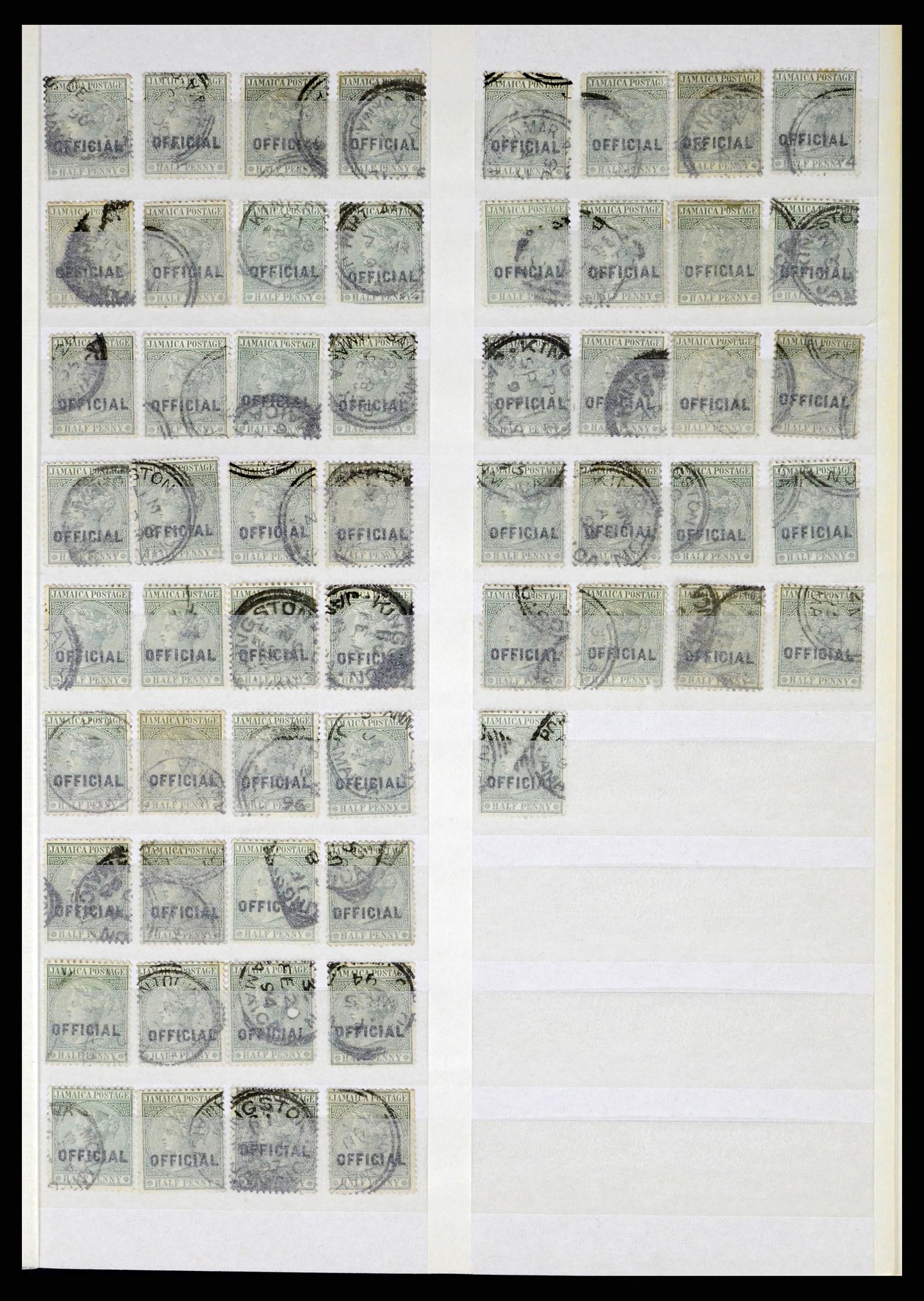 36920 012 - Postzegelverzameling 36920 Jamaica stempels 1860-ca. 1920.