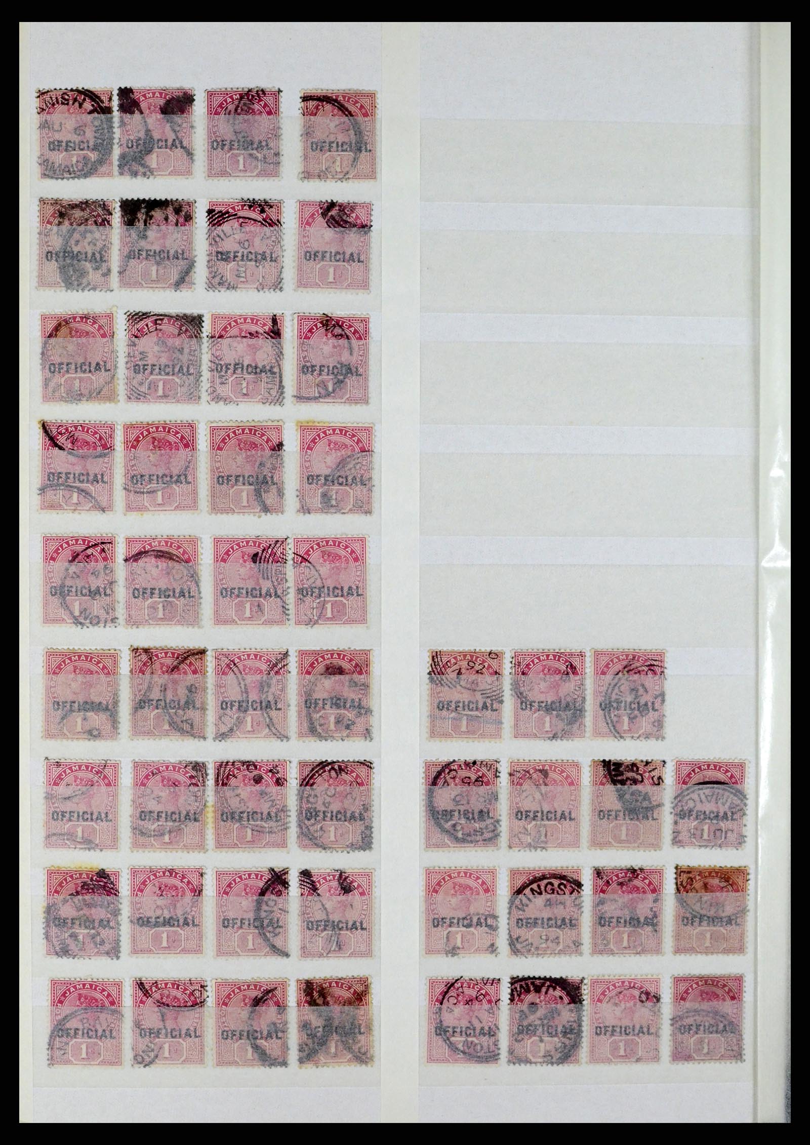 36920 015 - Stamp collection 36920 Jamaica cancels 1860-ca. 1920.