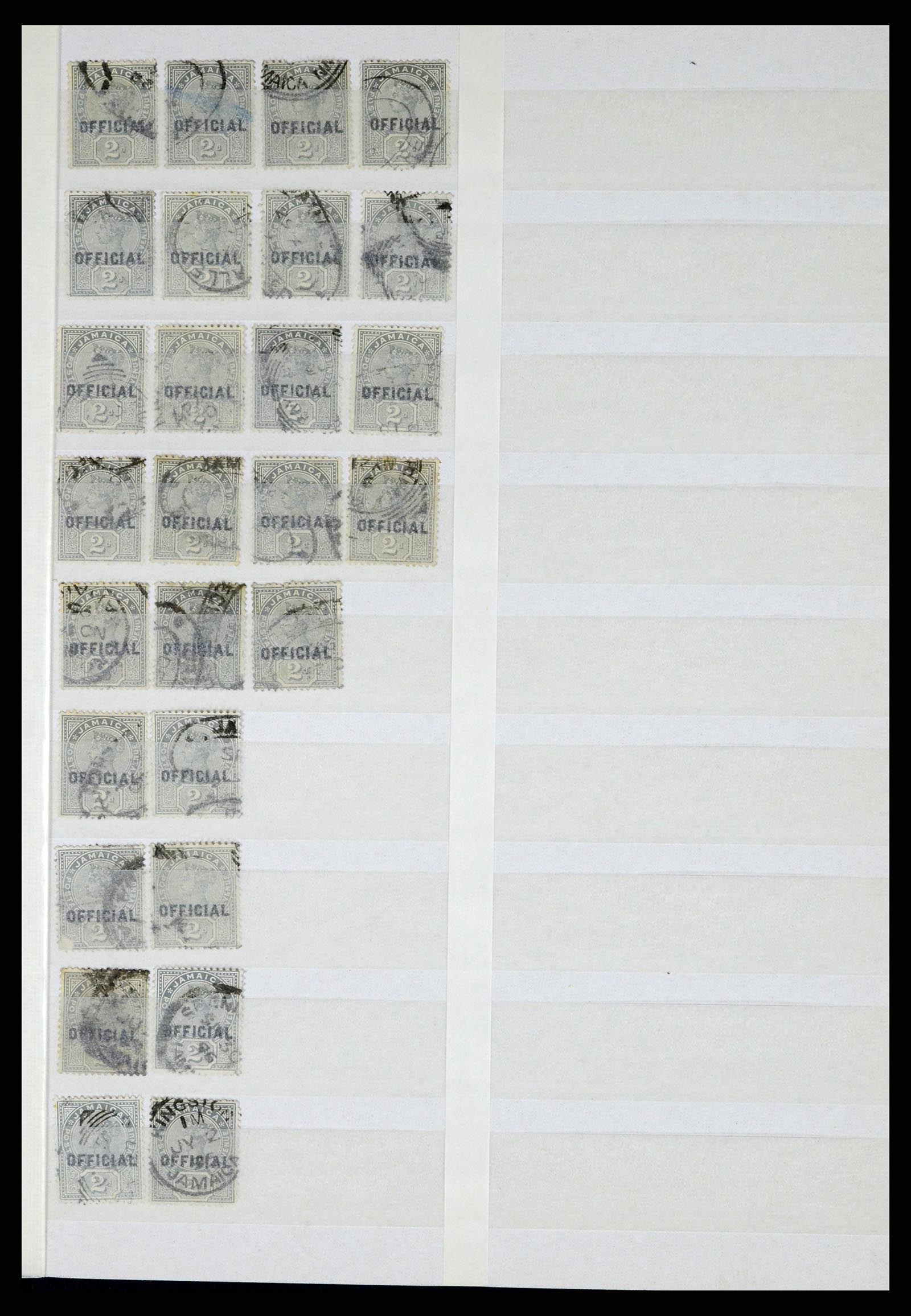 36920 017 - Postzegelverzameling 36920 Jamaica stempels 1860-ca. 1920.