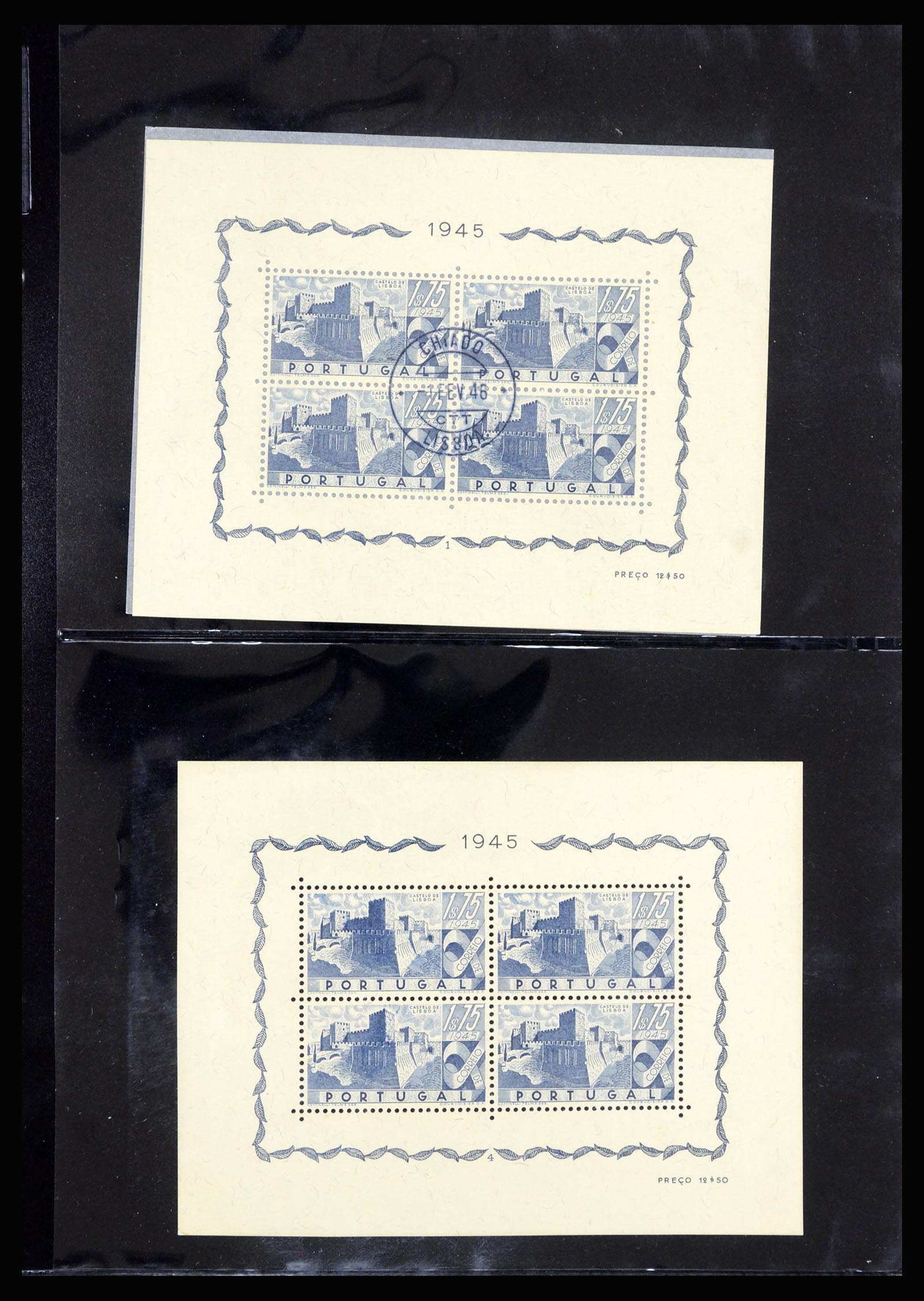 36924 003 - Postzegelverzameling 36924 Portugal blokken 1940-1949.