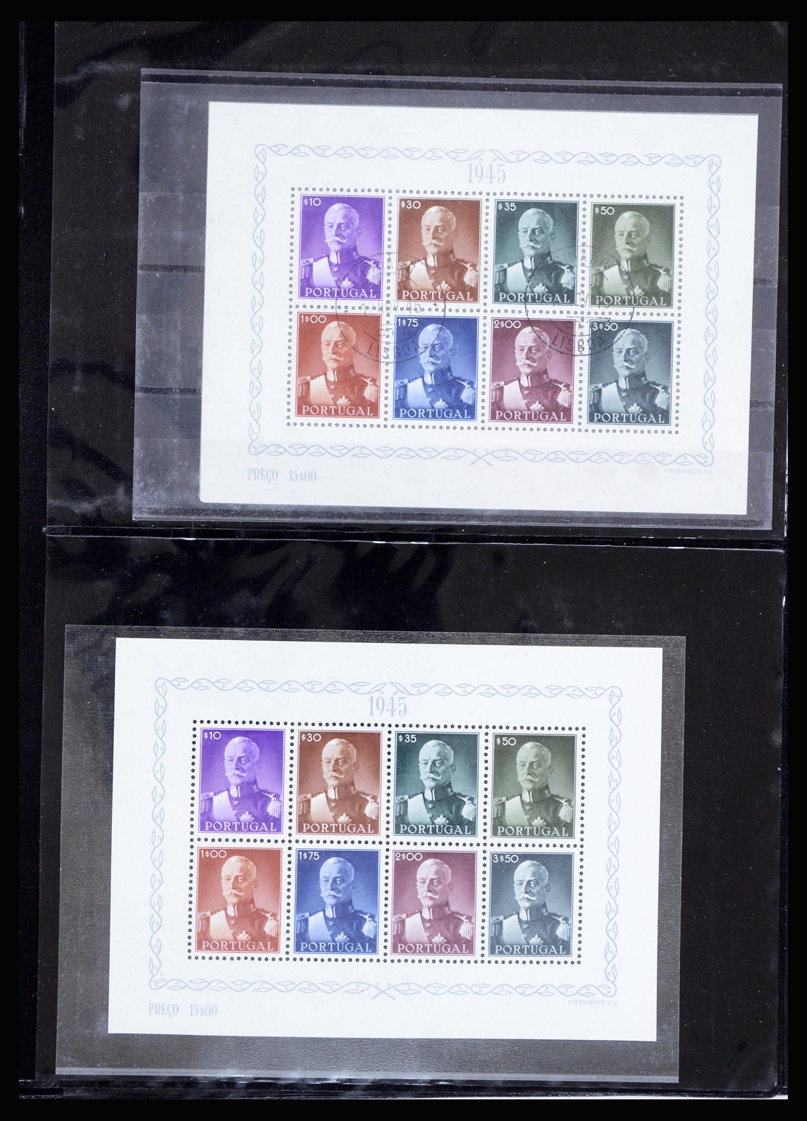 36924 005 - Postzegelverzameling 36924 Portugal blokken 1940-1949.