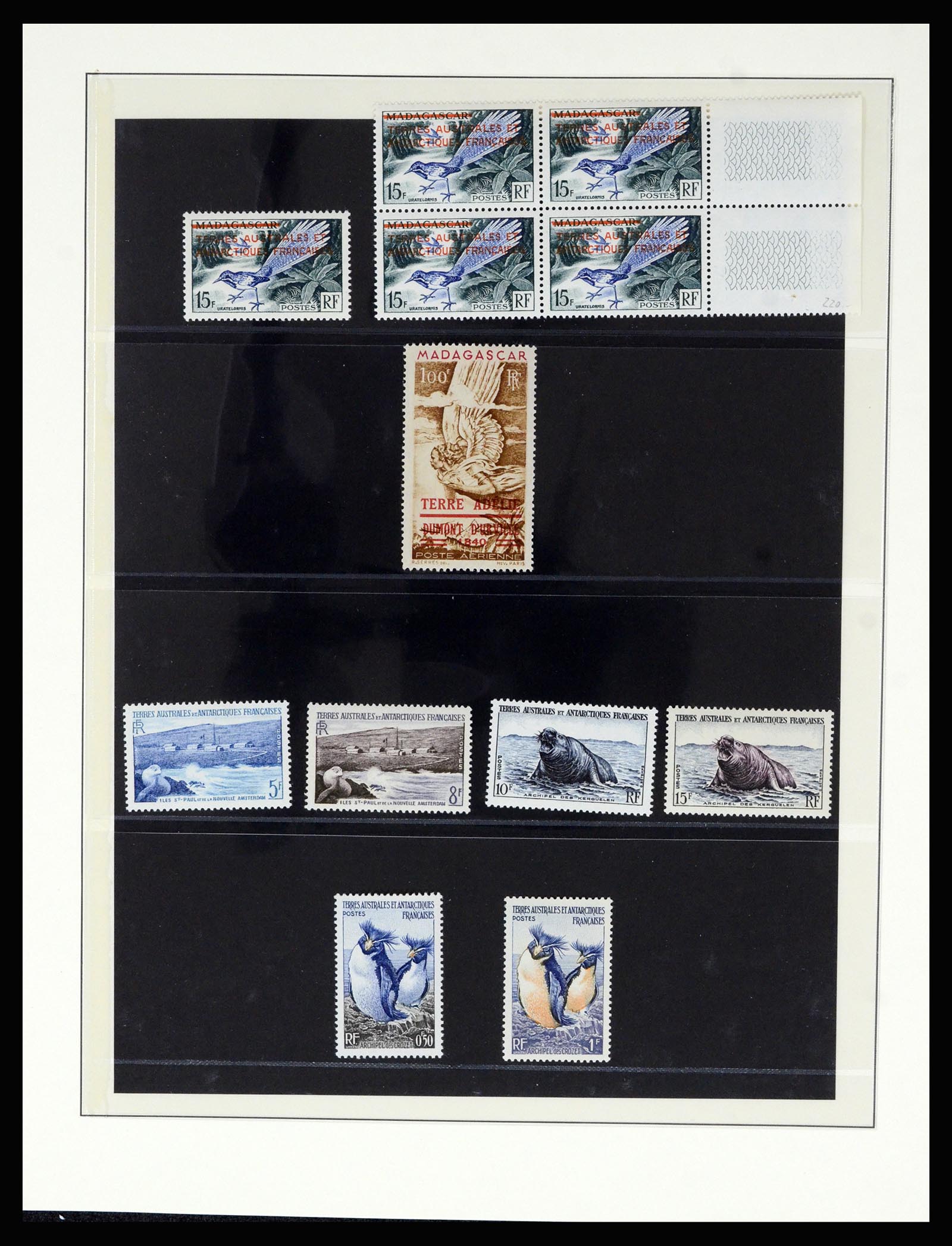 36925 001 - Stamp collection 36925 French Antarctics 1955-2002.