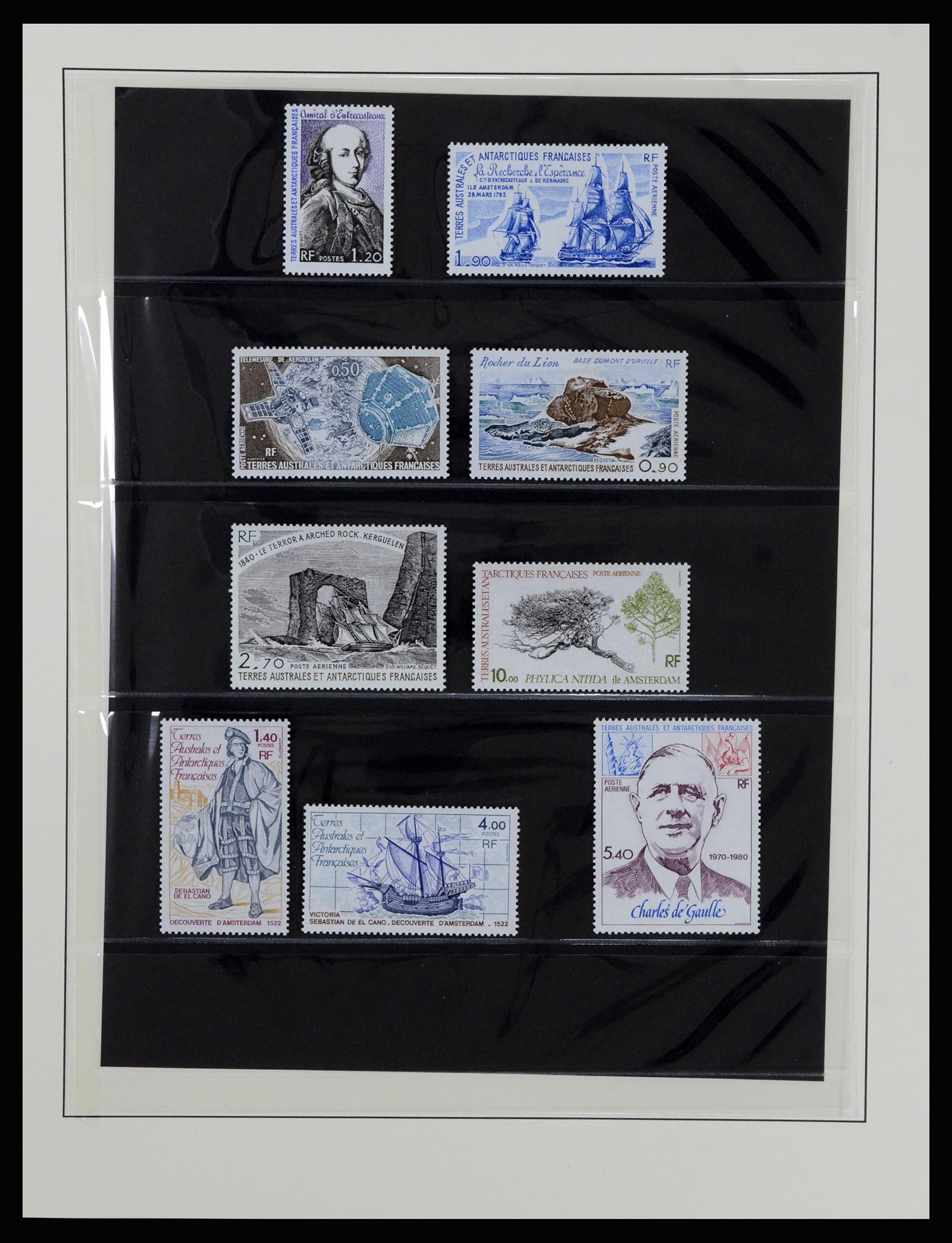 36925 015 - Postzegelverzameling 36925 Frans Antarctica 1955-2002.