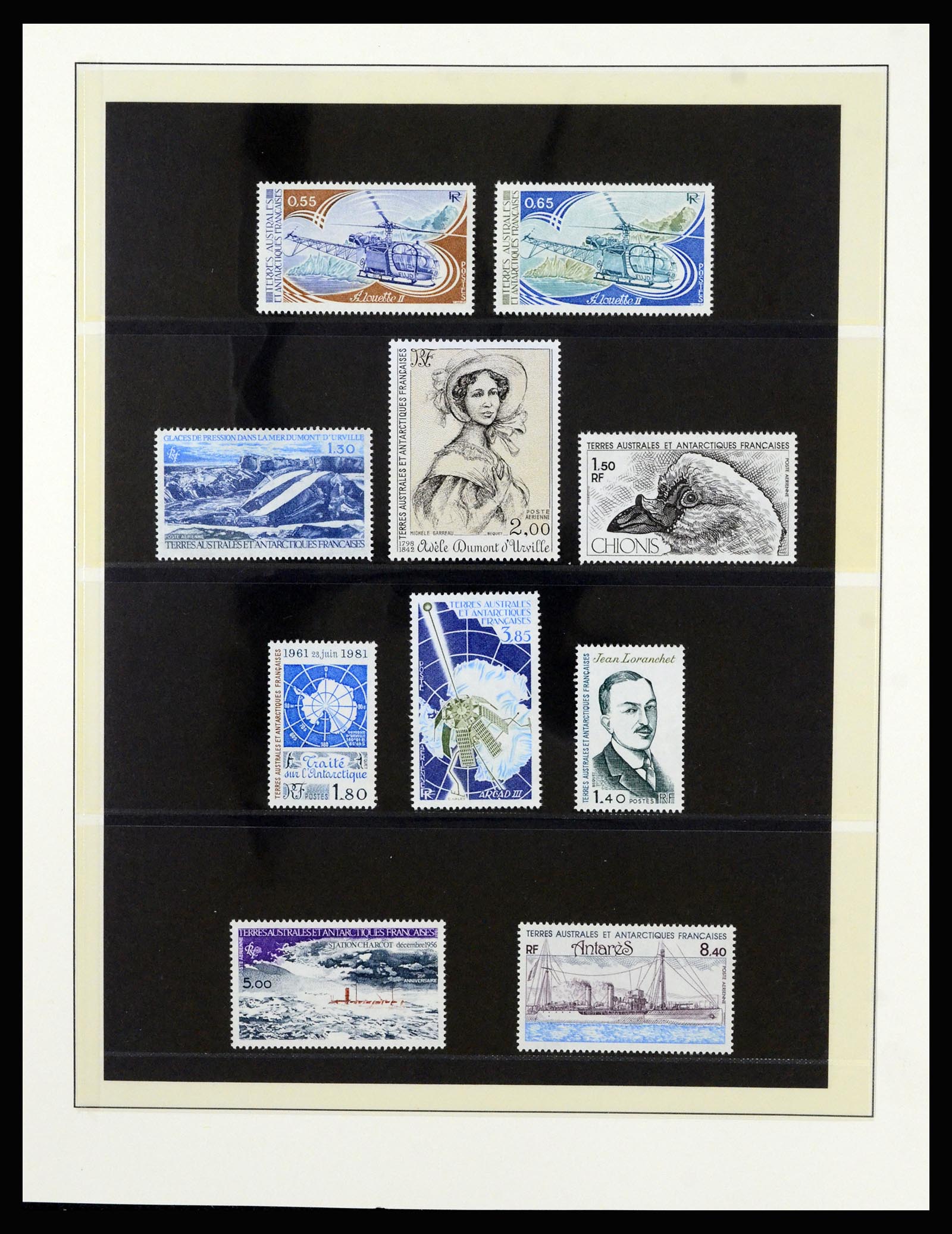 36925 018 - Postzegelverzameling 36925 Frans Antarctica 1955-2002.