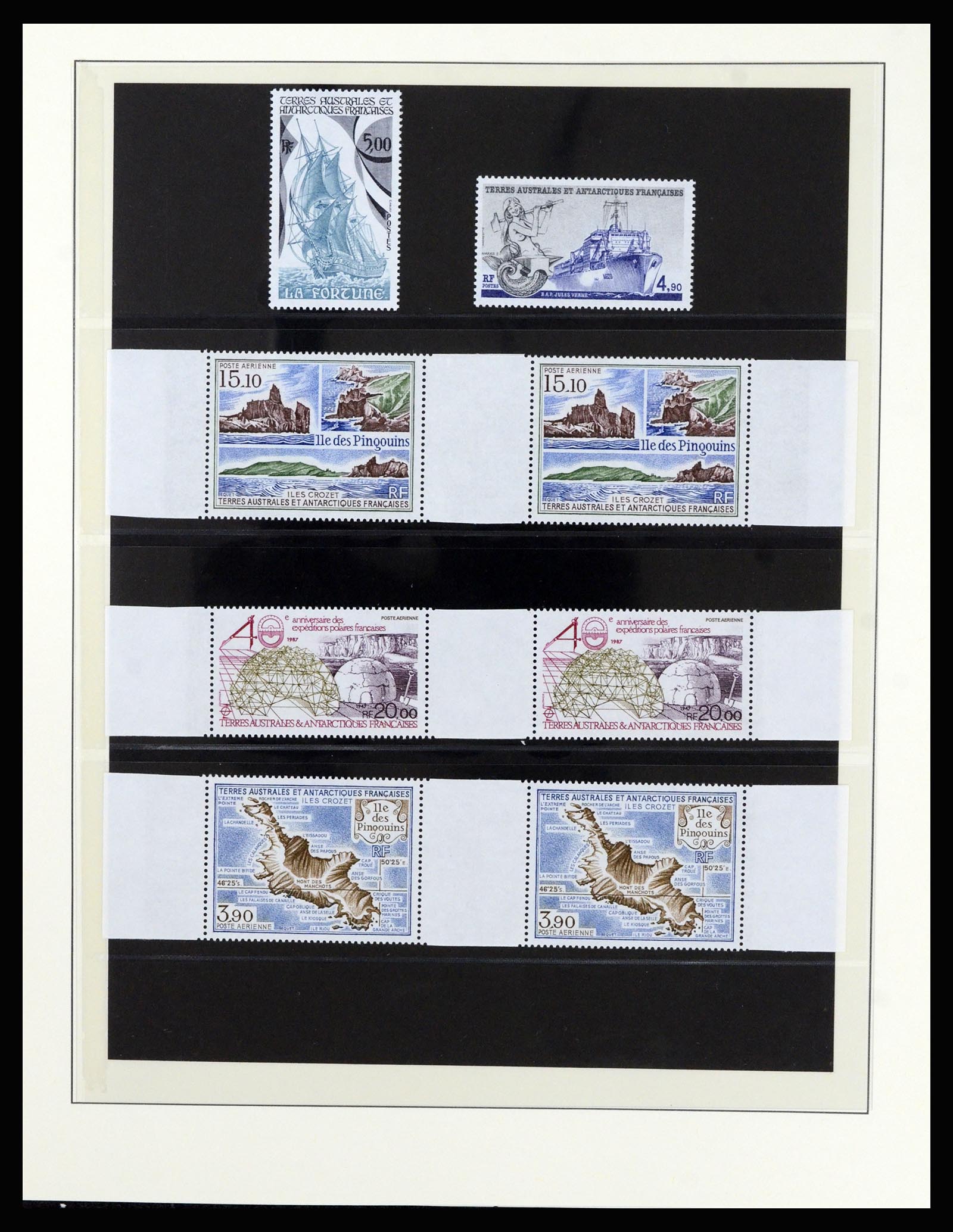 36925 030 - Stamp collection 36925 French Antarctics 1955-2002.