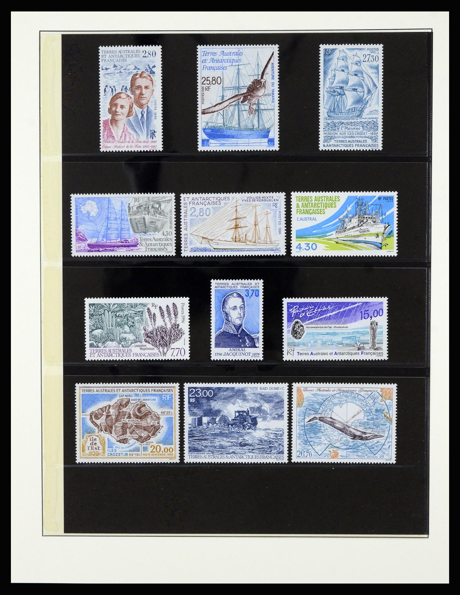 36925 043 - Postzegelverzameling 36925 Frans Antarctica 1955-2002.
