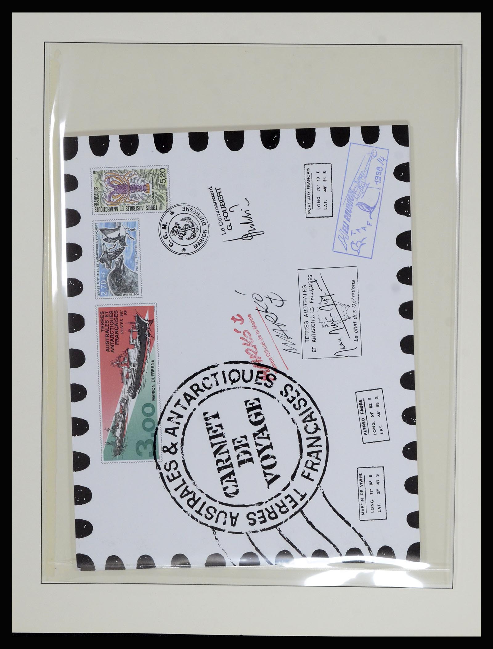 36925 052 - Postzegelverzameling 36925 Frans Antarctica 1955-2002.