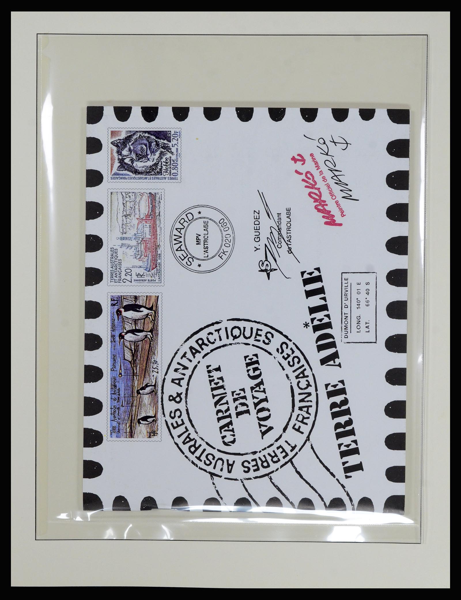 36925 060 - Postzegelverzameling 36925 Frans Antarctica 1955-2002.