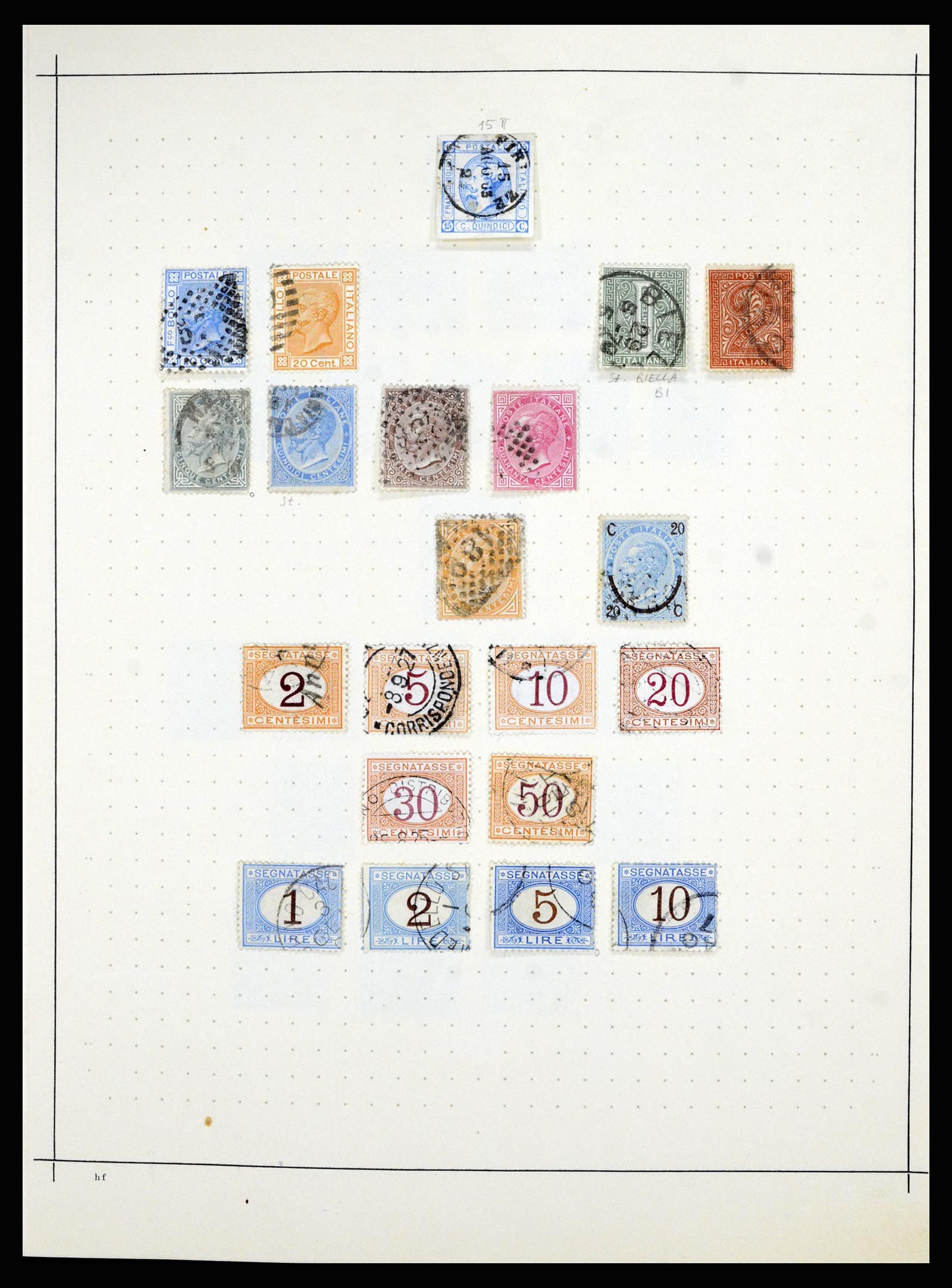 36927 001 - Postzegelverzameling 36927 Italië en gebieden 1861-1980.
