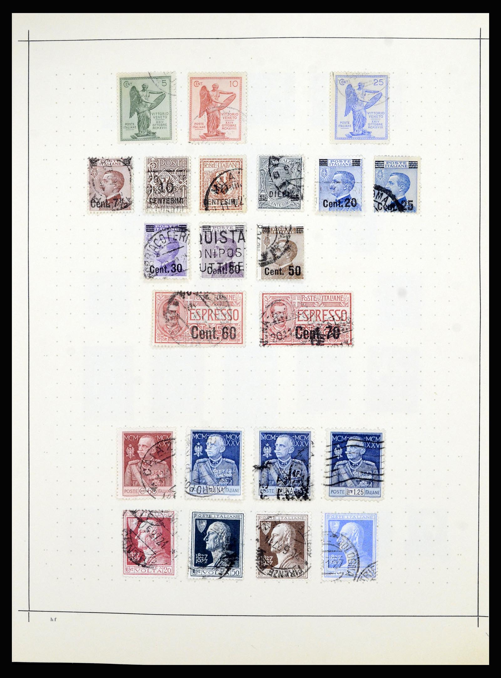 36927 005 - Postzegelverzameling 36927 Italië en gebieden 1861-1980.