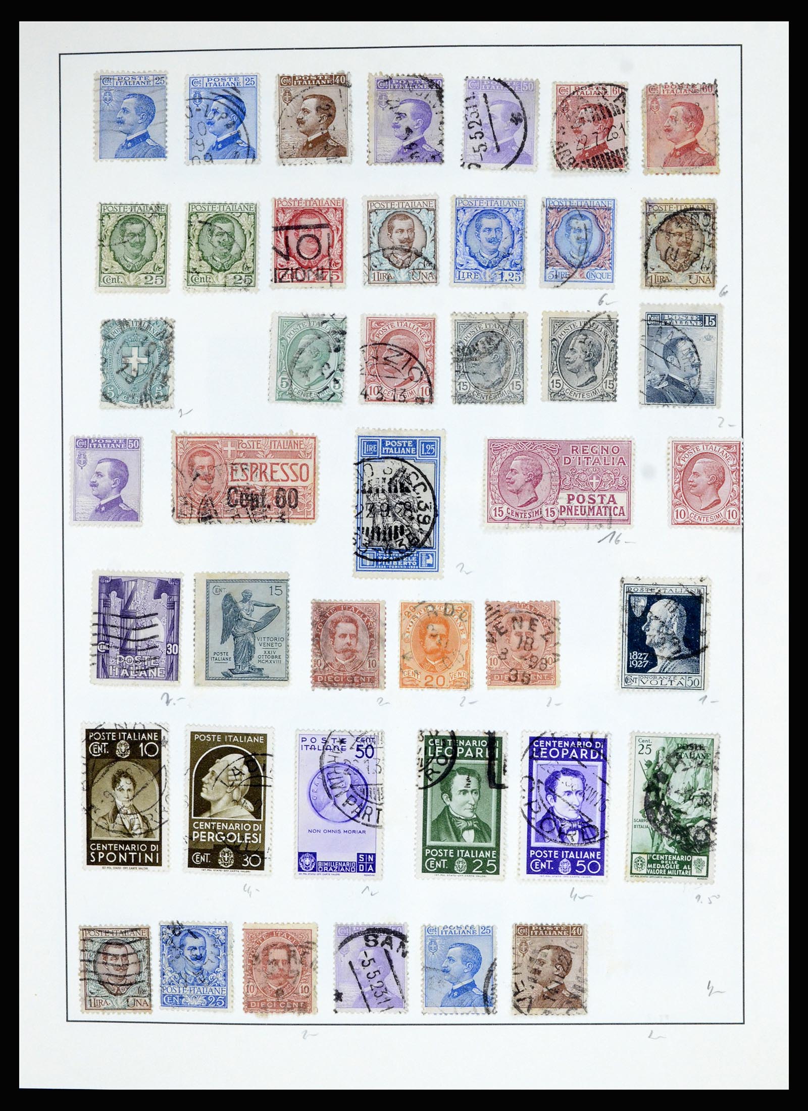 36927 010 - Postzegelverzameling 36927 Italië en gebieden 1861-1980.