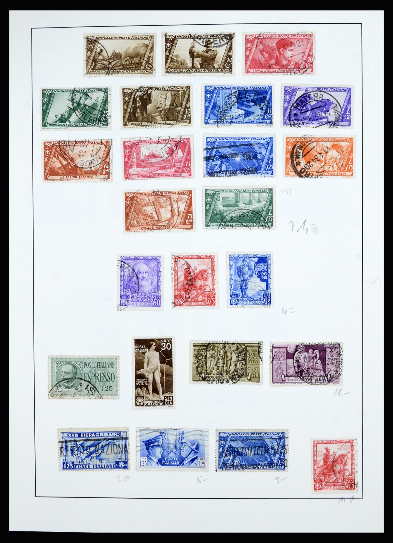 36927 013 - Postzegelverzameling 36927 Italië en gebieden 1861-1980.