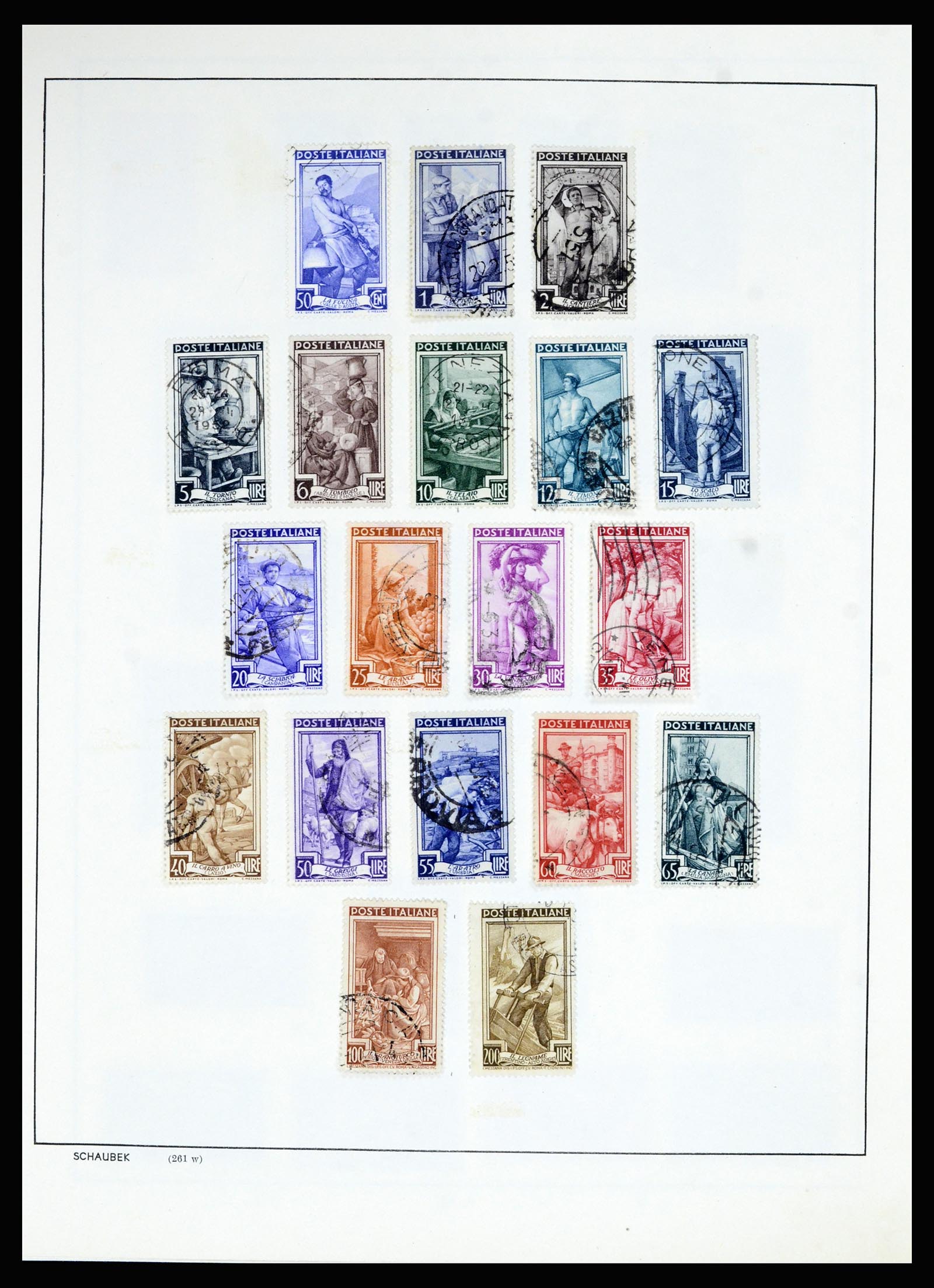 36927 021 - Postzegelverzameling 36927 Italië en gebieden 1861-1980.