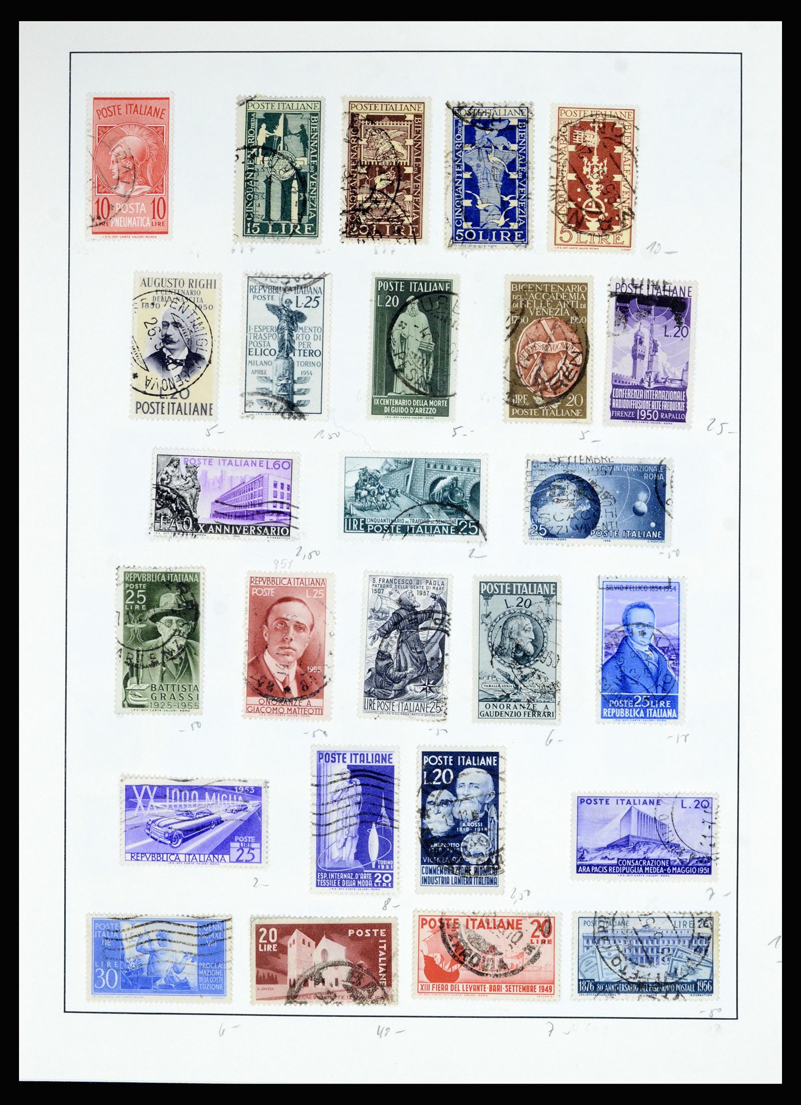 36927 022 - Postzegelverzameling 36927 Italië en gebieden 1861-1980.