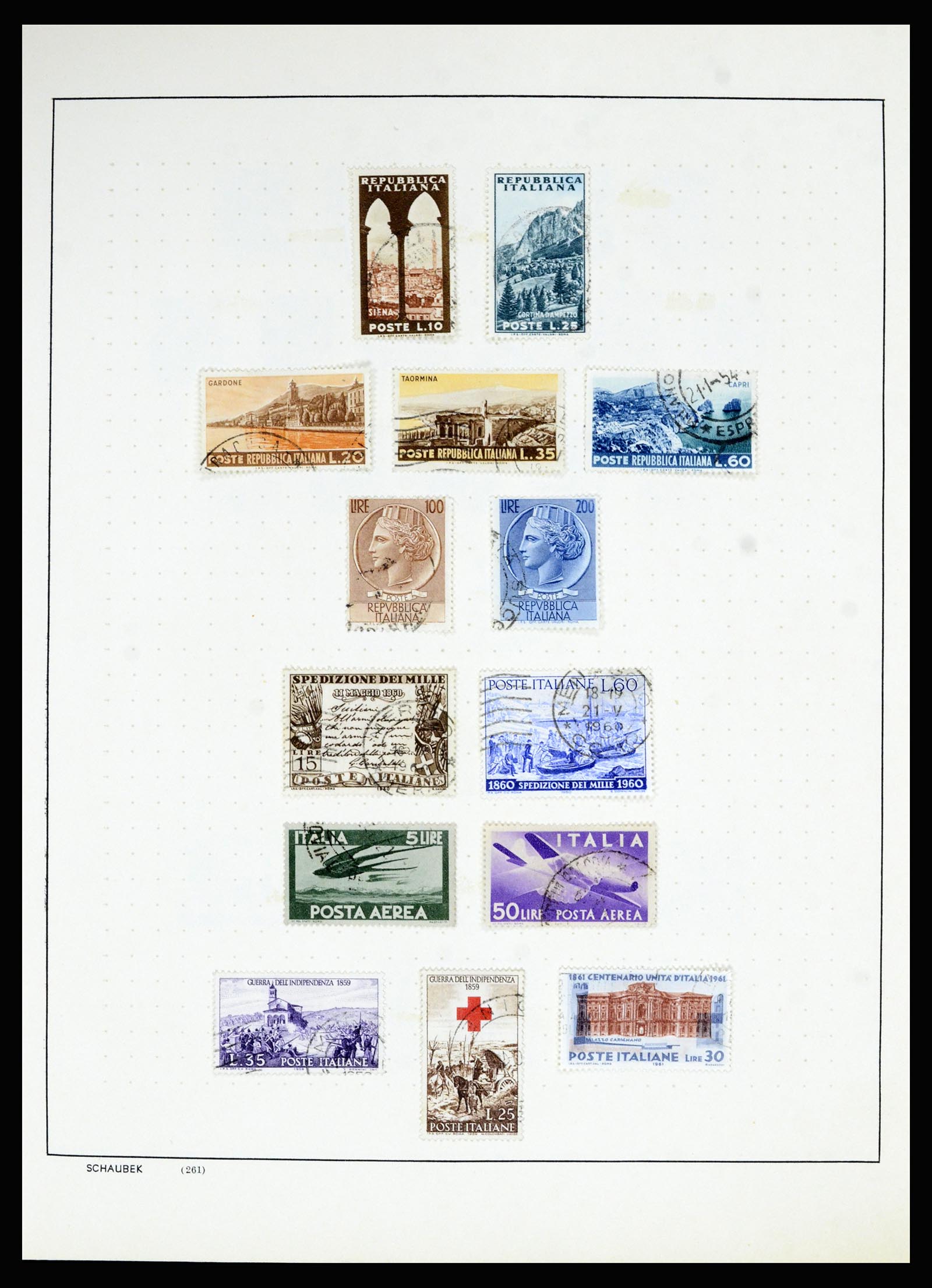 36927 025 - Stamp collection 36927 Italy and territories 1861-1980.