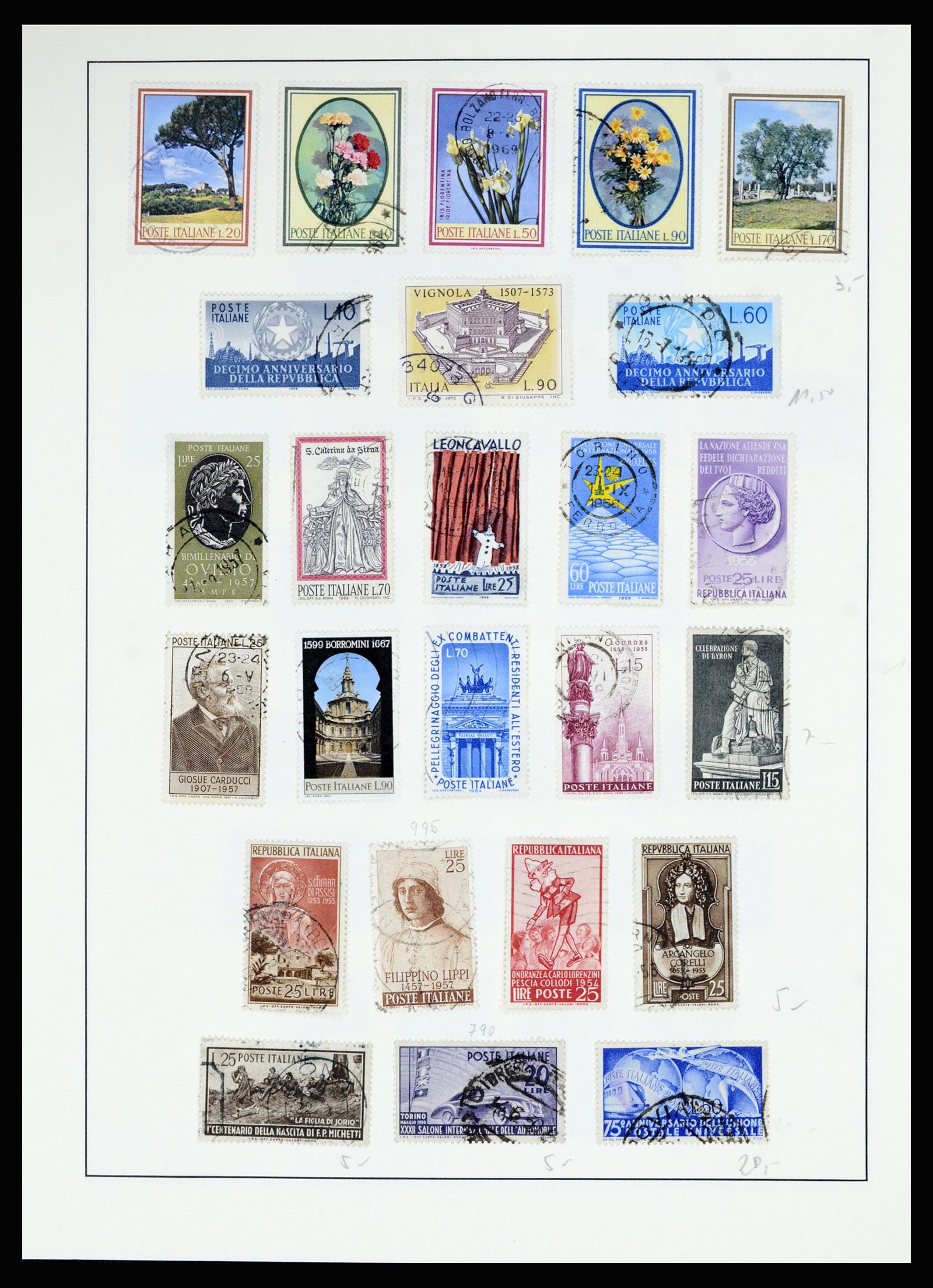 36927 028 - Postzegelverzameling 36927 Italië en gebieden 1861-1980.