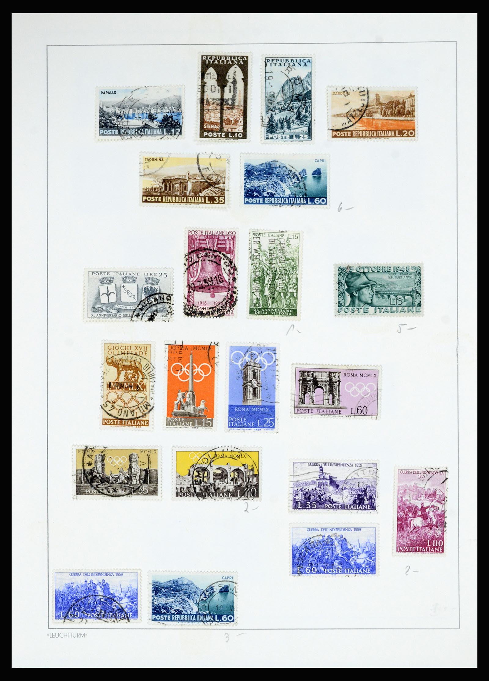 36927 030 - Postzegelverzameling 36927 Italië en gebieden 1861-1980.