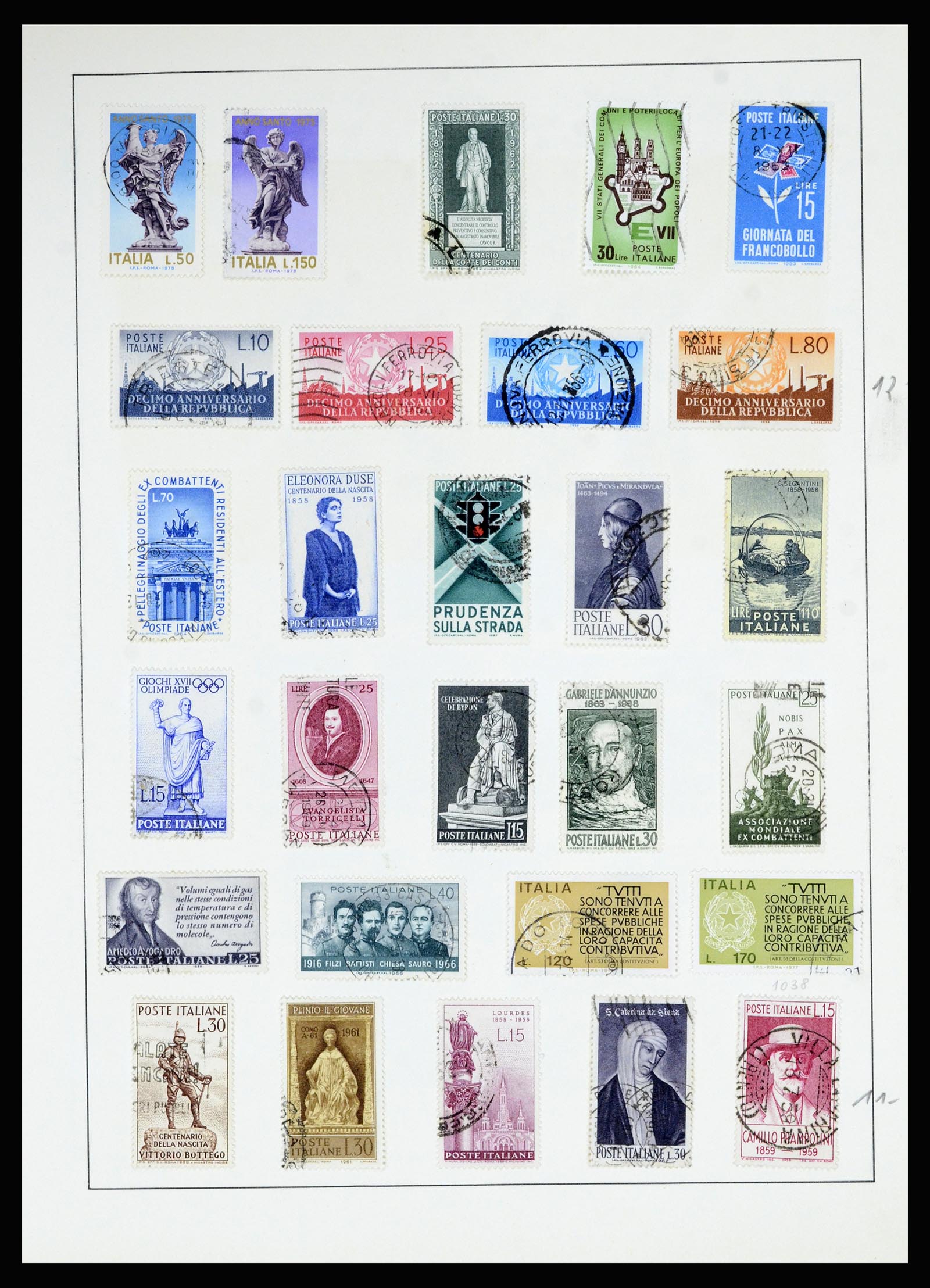 36927 033 - Postzegelverzameling 36927 Italië en gebieden 1861-1980.