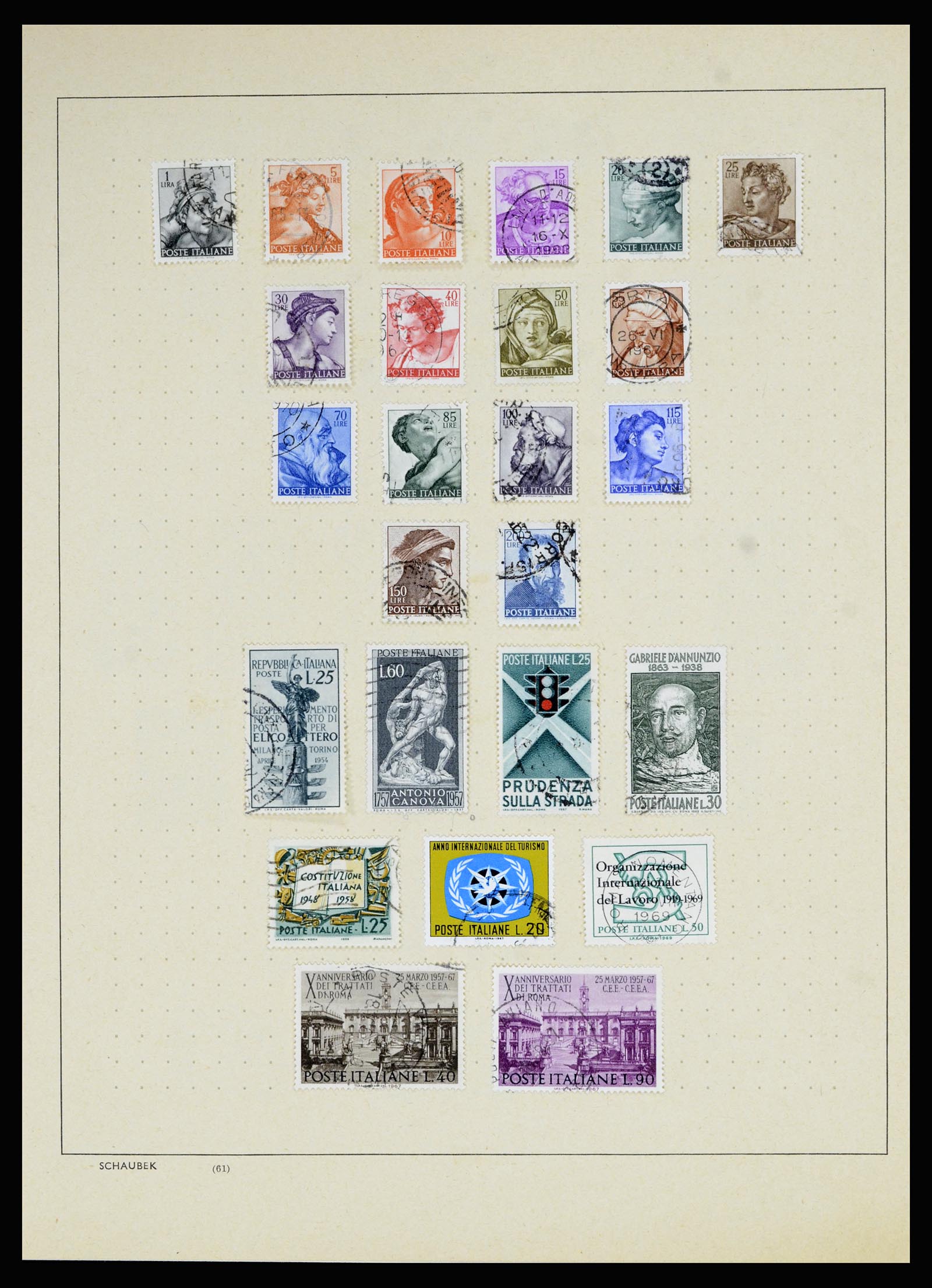 36927 034 - Stamp collection 36927 Italy and territories 1861-1980.