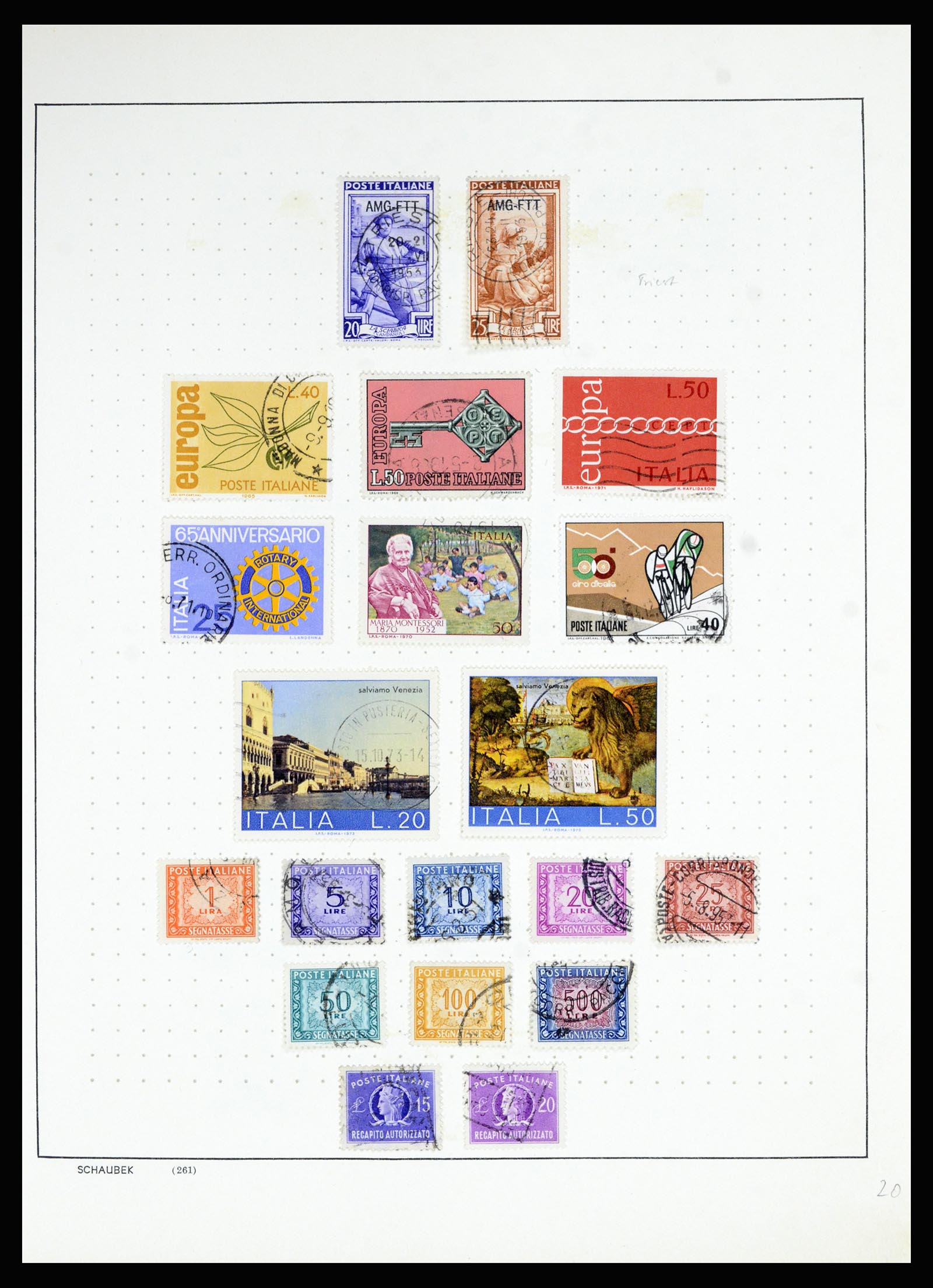 36927 039 - Postzegelverzameling 36927 Italië en gebieden 1861-1980.