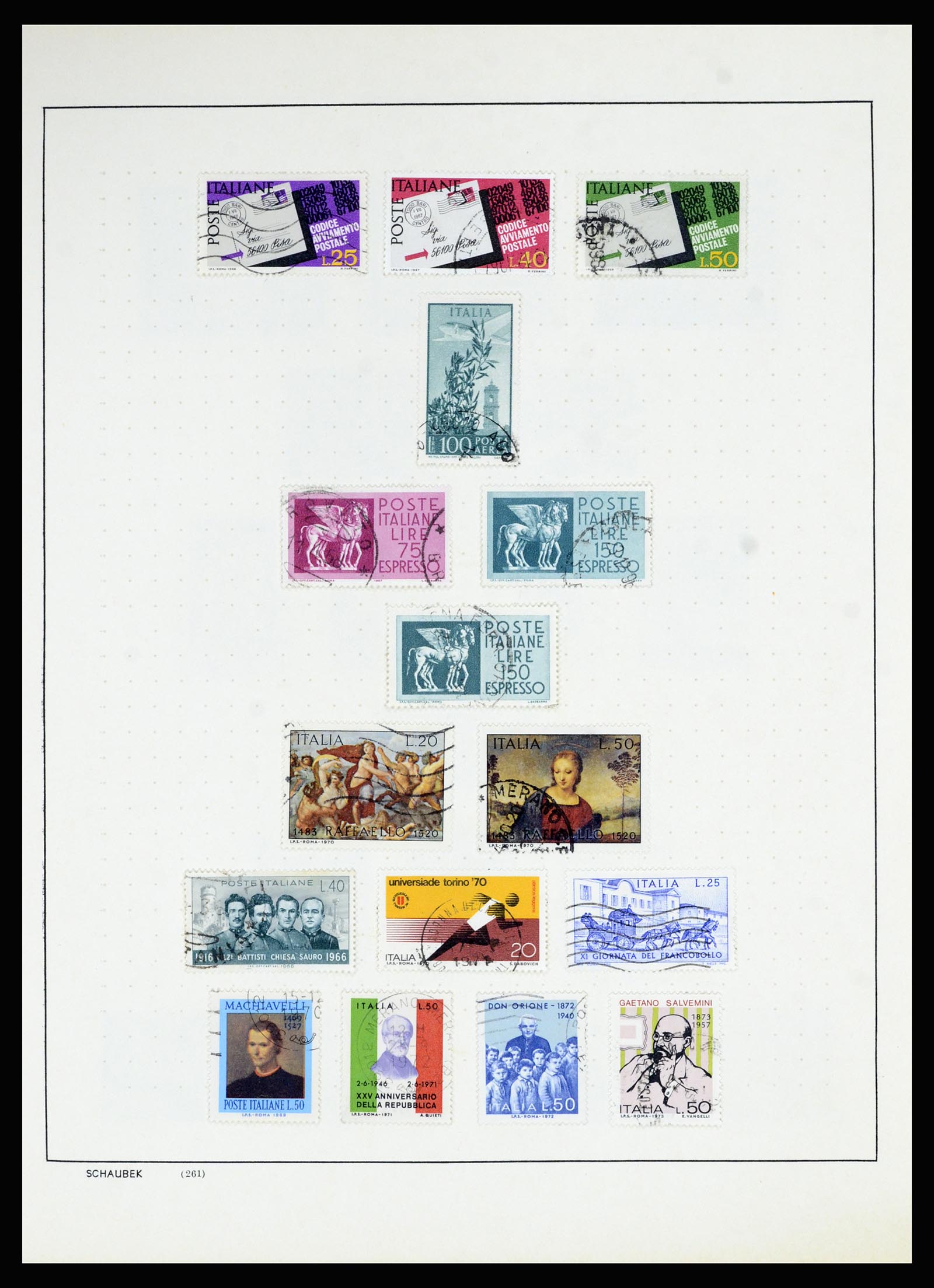 36927 040 - Postzegelverzameling 36927 Italië en gebieden 1861-1980.