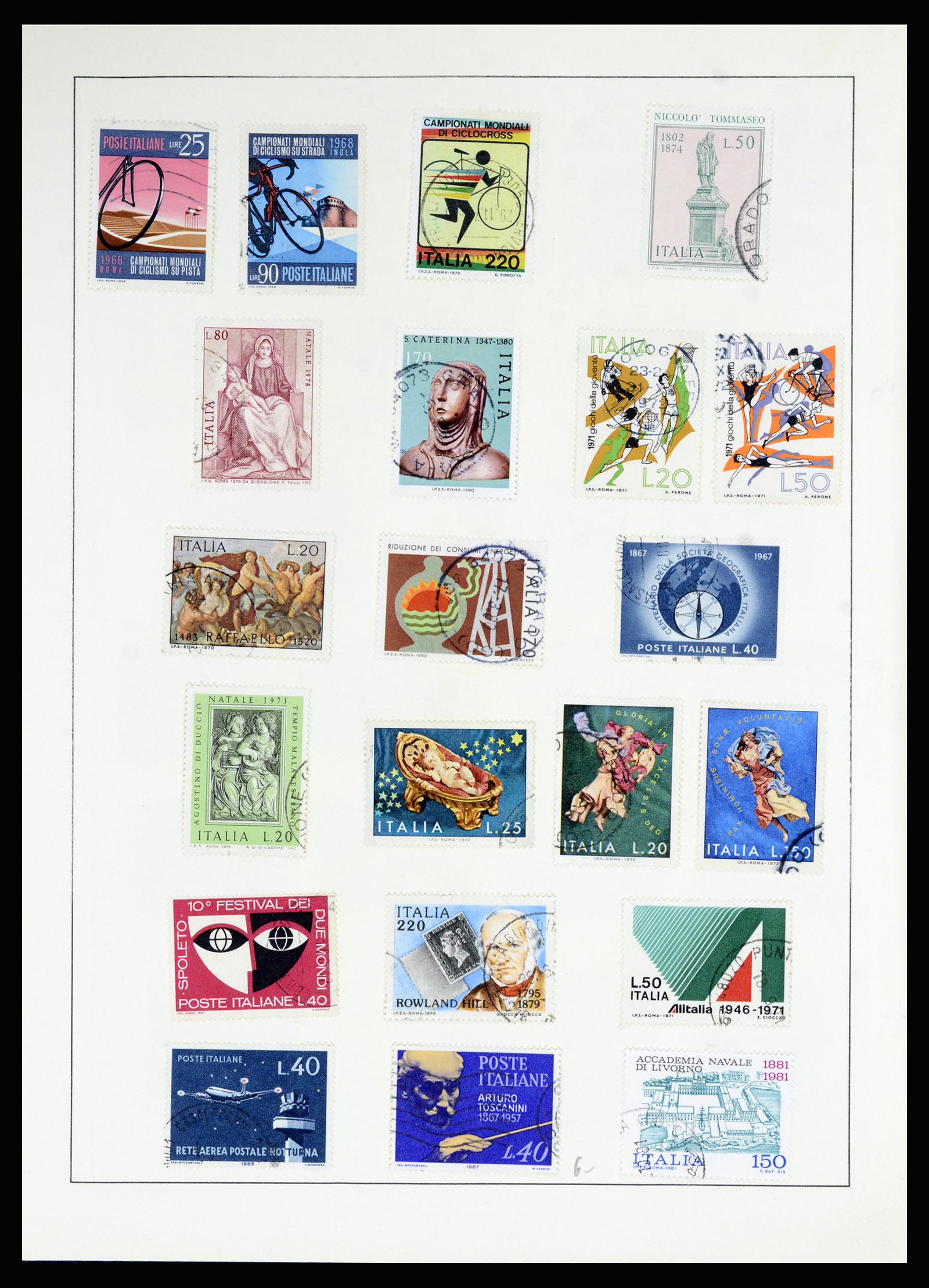 36927 050 - Postzegelverzameling 36927 Italië en gebieden 1861-1980.