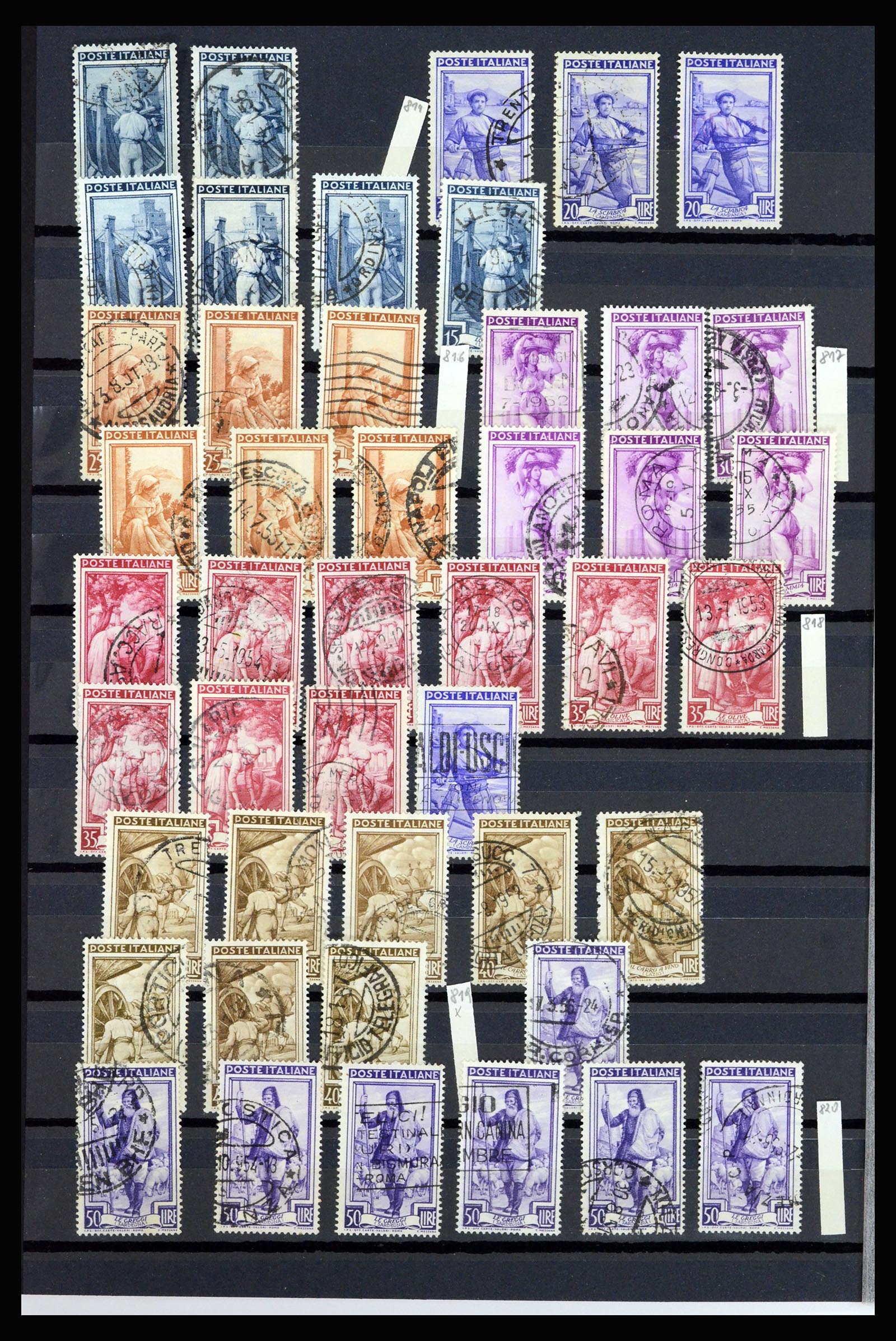 36927 121 - Postzegelverzameling 36927 Italië en gebieden 1861-1980.