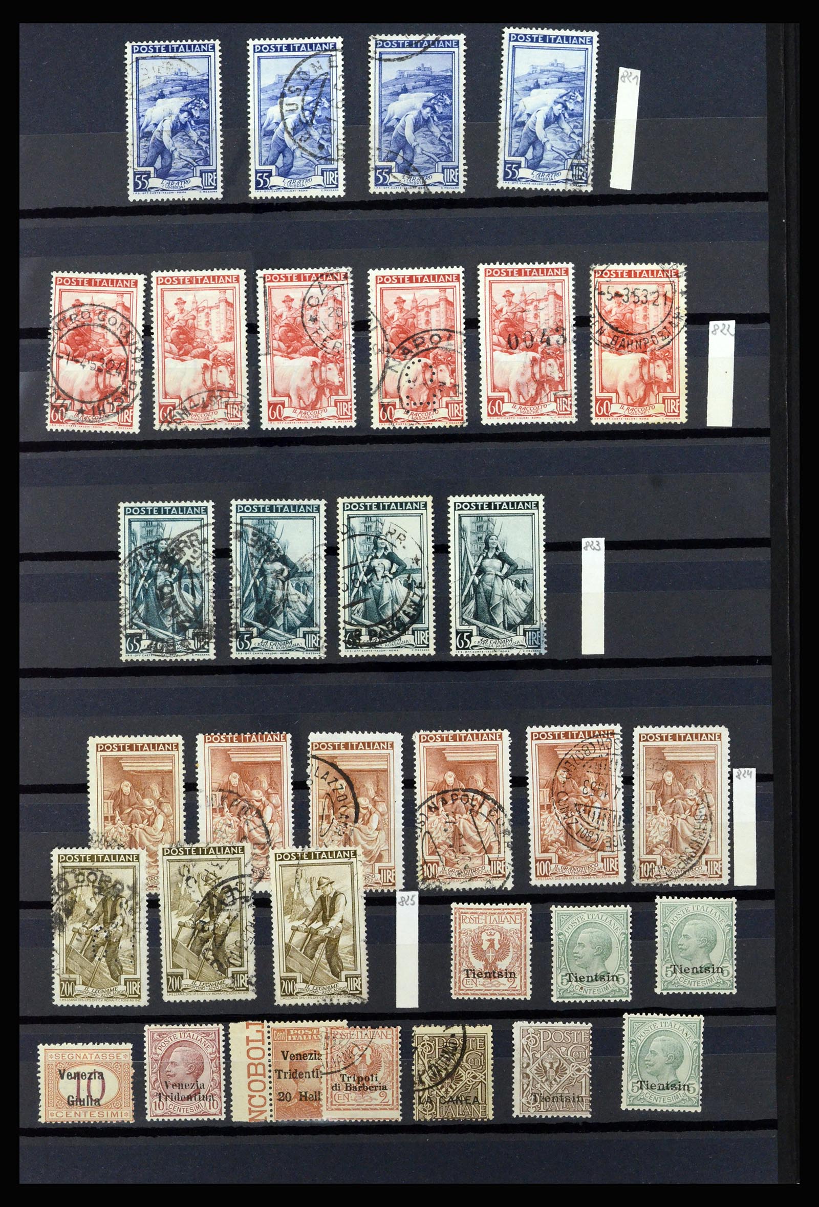 36927 122 - Postzegelverzameling 36927 Italië en gebieden 1861-1980.