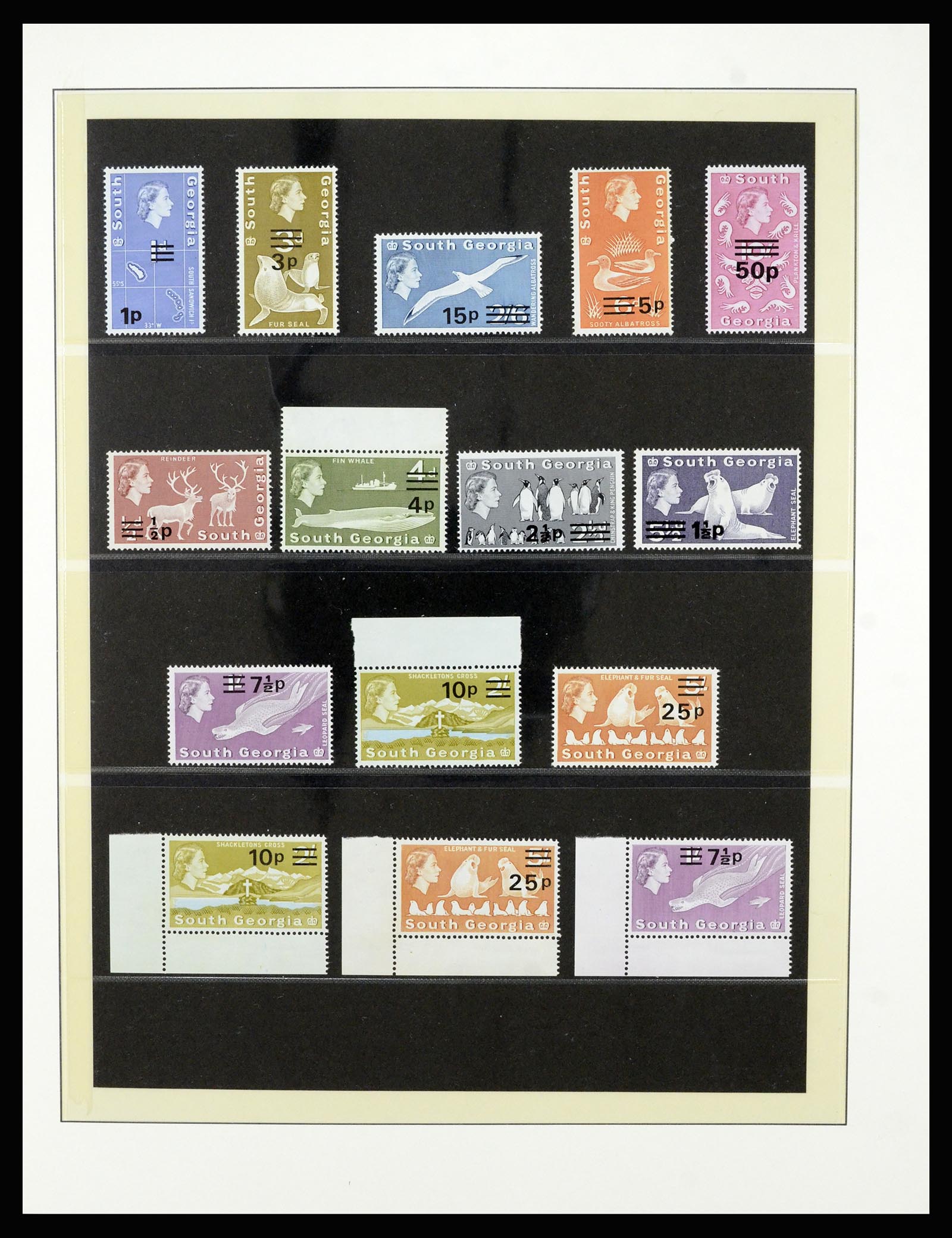 36929 008 - Postzegelverzameling 36929 Falkland Islands dependencies 1944-1997.
