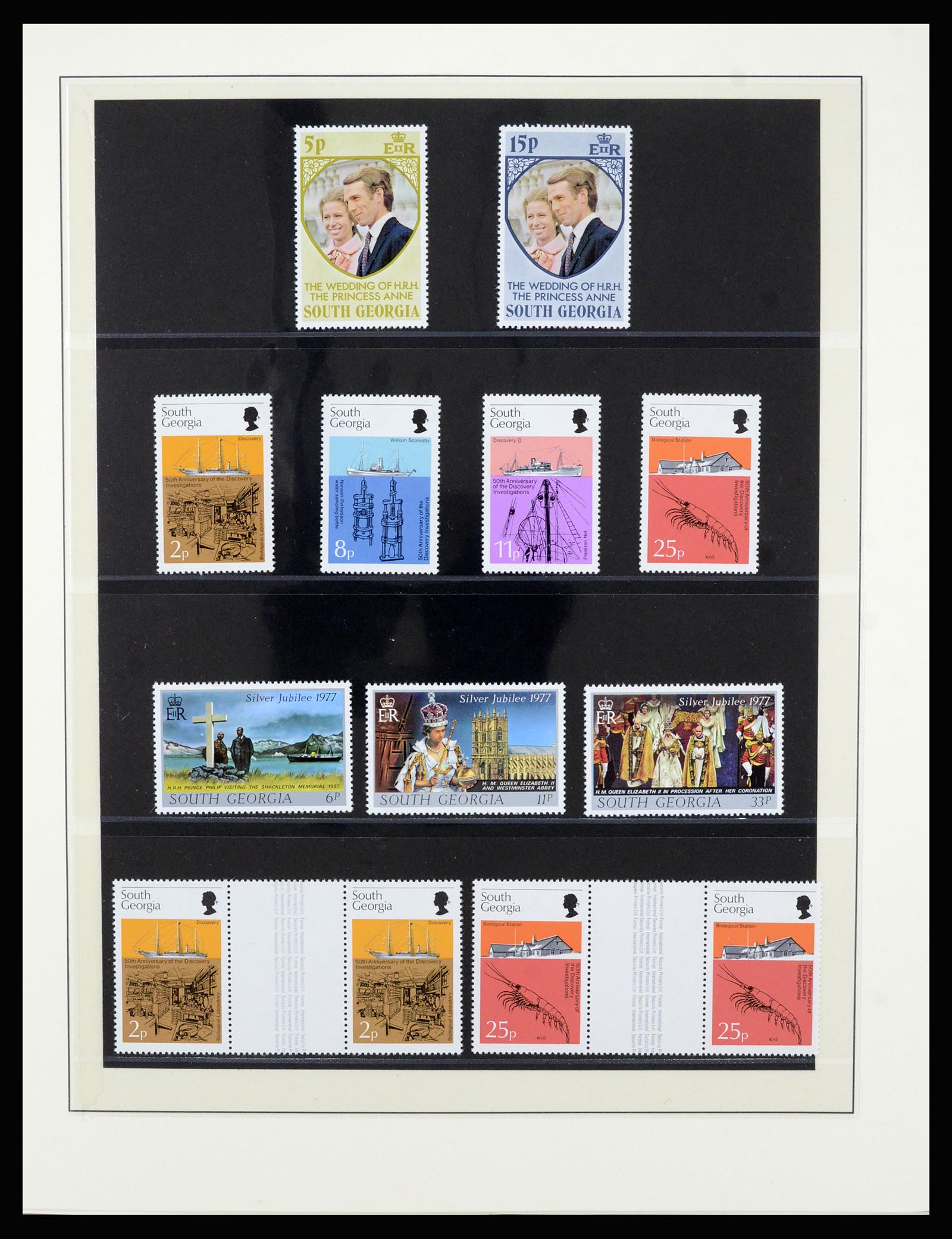 36929 009 - Stamp collection 36929 Falkland Islands dependencies 1944-1997.