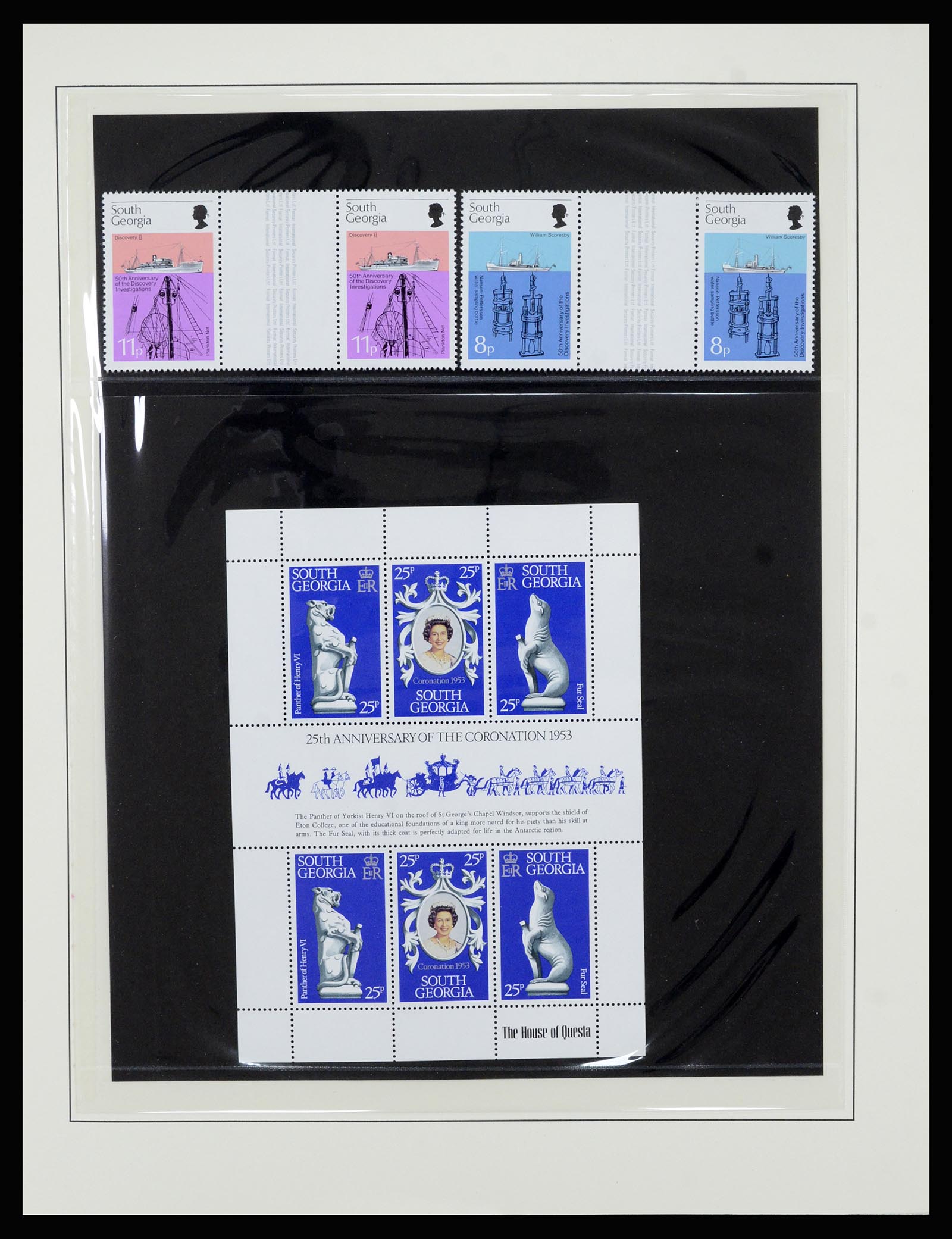 36929 010 - Postzegelverzameling 36929 Falkland Islands dependencies 1944-1997.