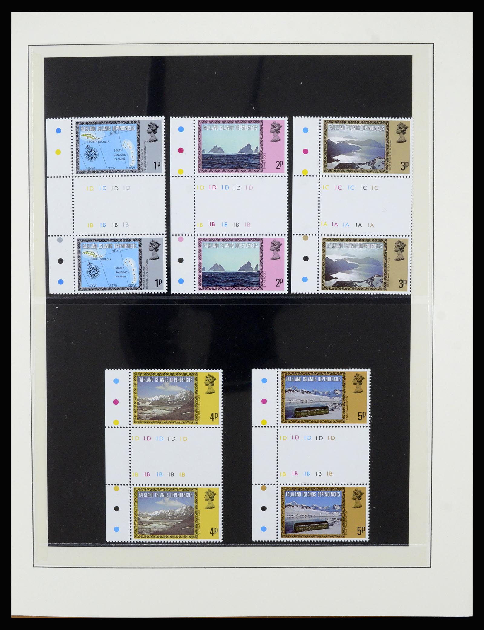 36929 012 - Postzegelverzameling 36929 Falkland Islands dependencies 1944-1997.