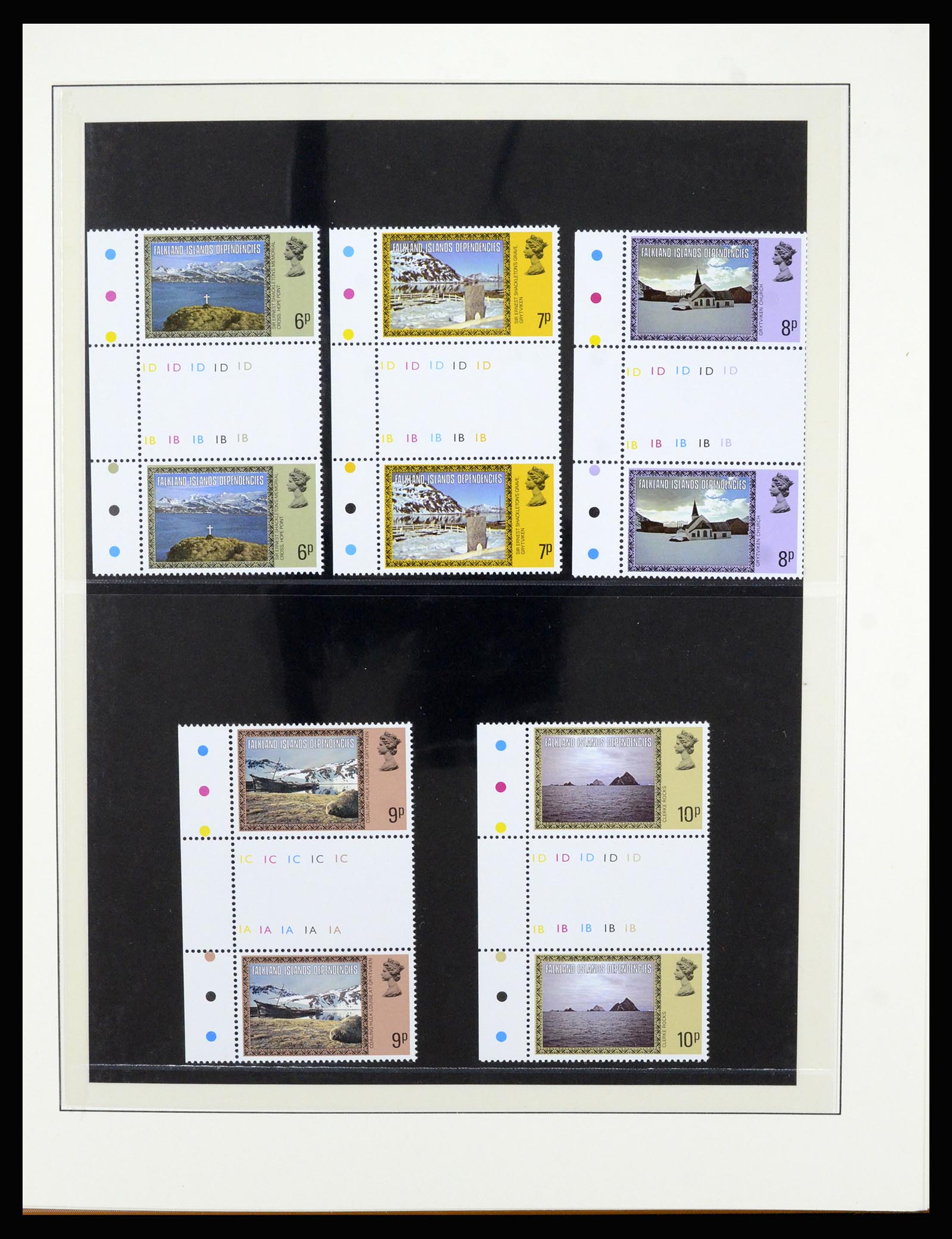 36929 013 - Postzegelverzameling 36929 Falkland Islands dependencies 1944-1997.