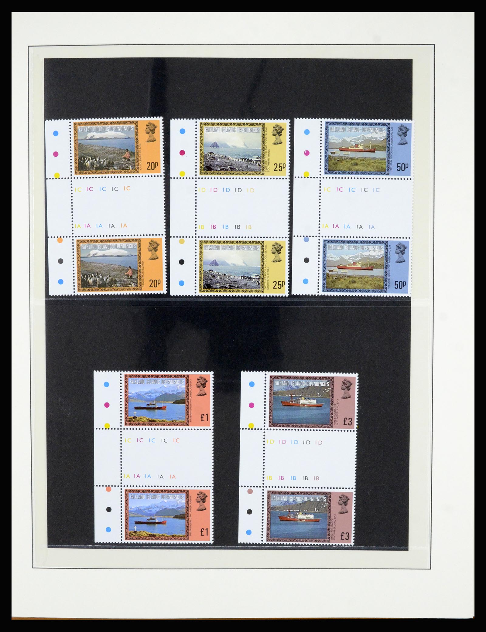 36929 014 - Postzegelverzameling 36929 Falkland Islands dependencies 1944-1997.