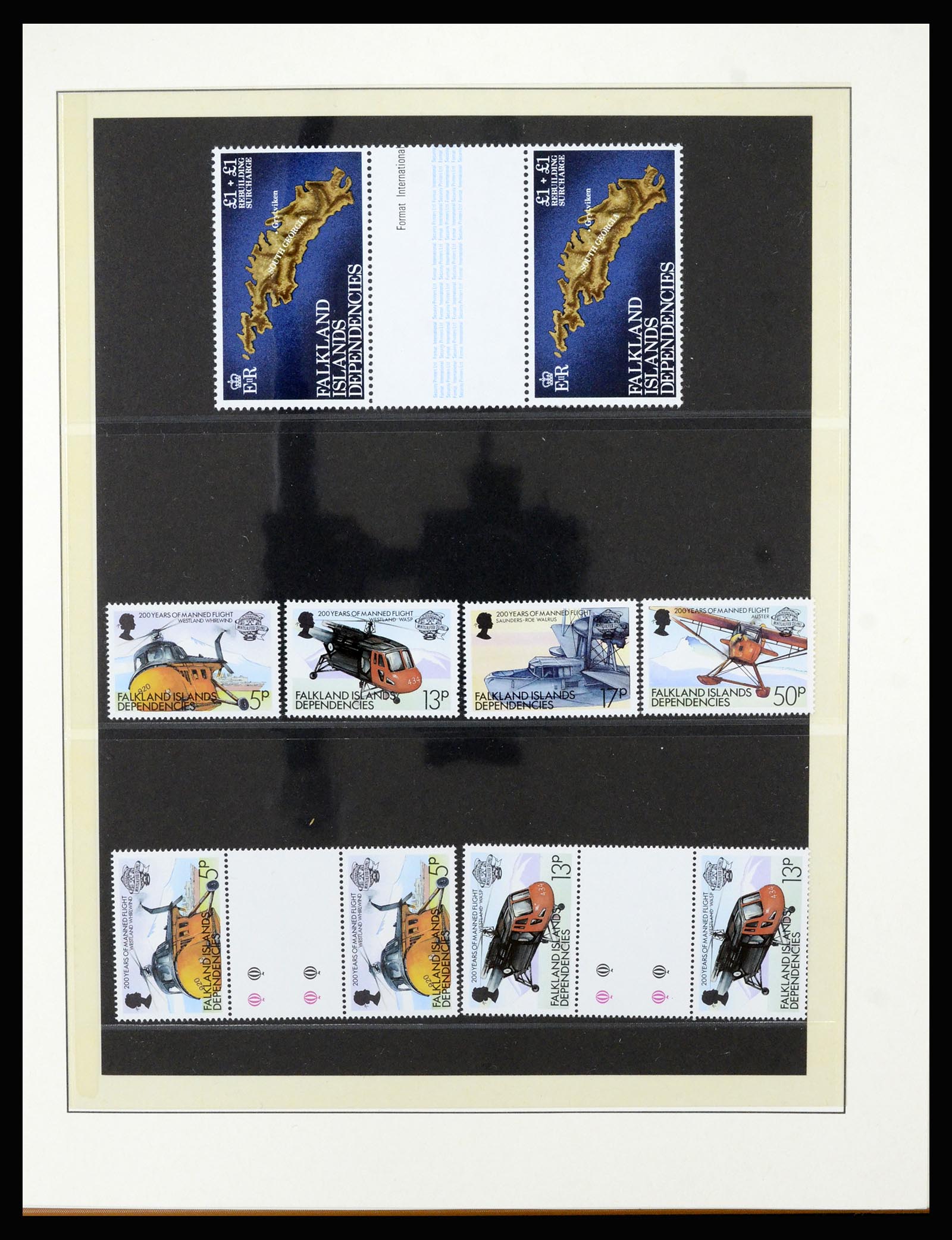 36929 018 - Stamp collection 36929 Falkland Islands dependencies 1944-1997.