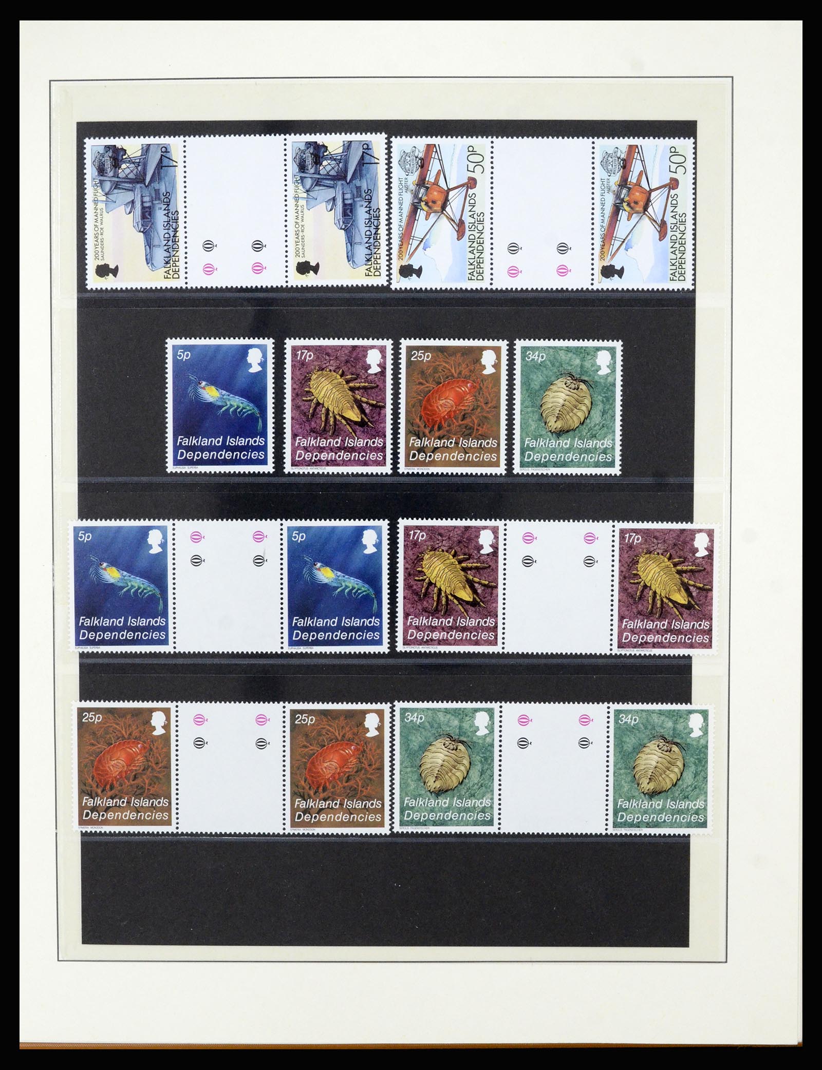 36929 019 - Stamp collection 36929 Falkland Islands dependencies 1944-1997.