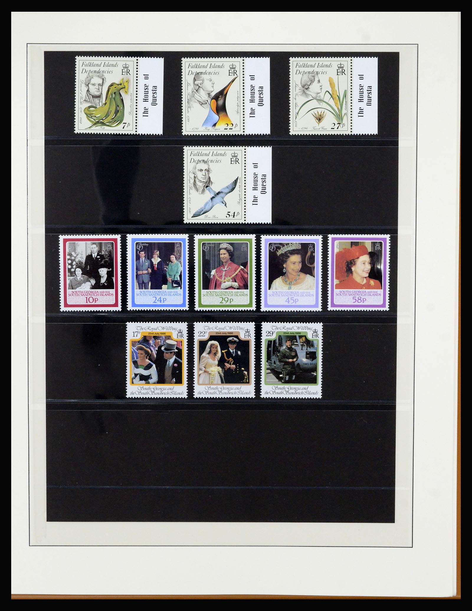 36929 027 - Stamp collection 36929 Falkland Islands dependencies 1944-1997.