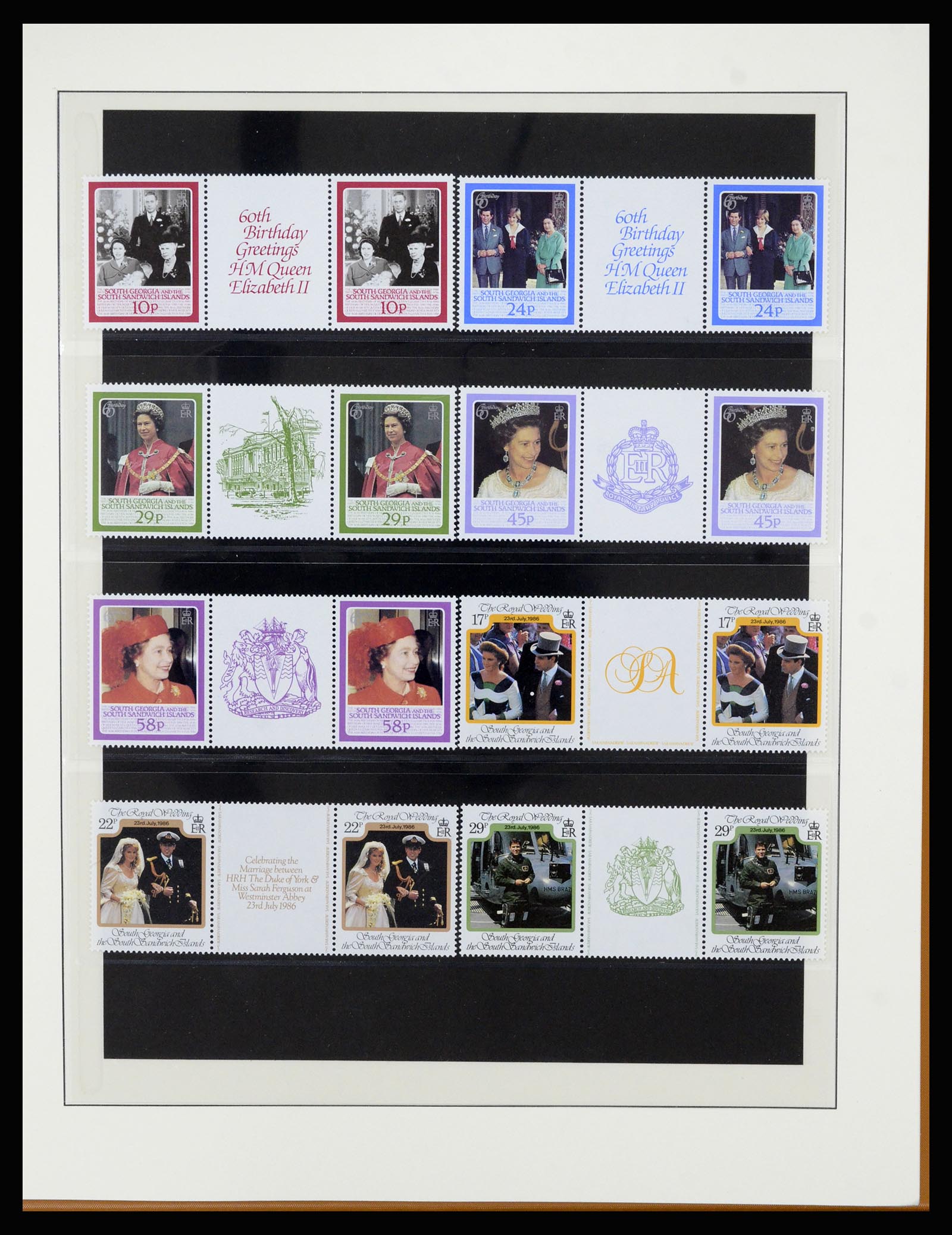 36929 028 - Postzegelverzameling 36929 Falkland Islands dependencies 1944-1997.