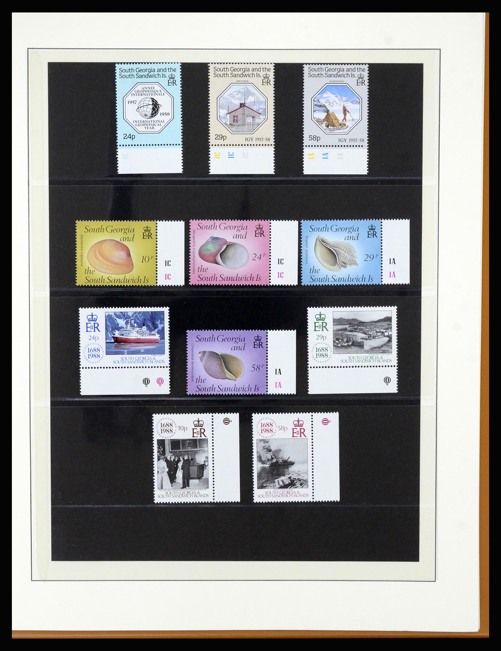 36929 032 - Postzegelverzameling 36929 Falkland Islands dependencies 1944-1997.