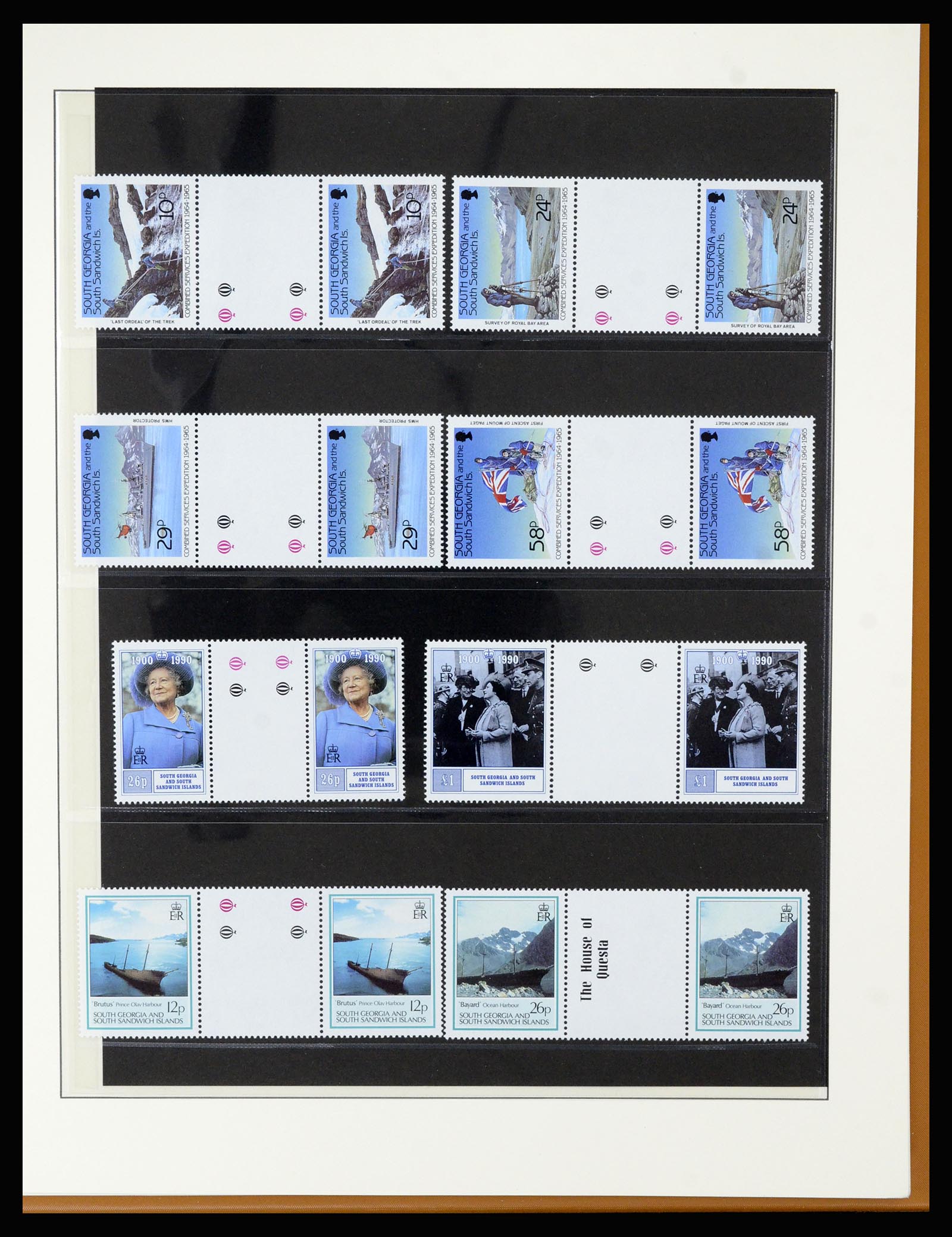 36929 035 - Postzegelverzameling 36929 Falkland Islands dependencies 1944-1997.