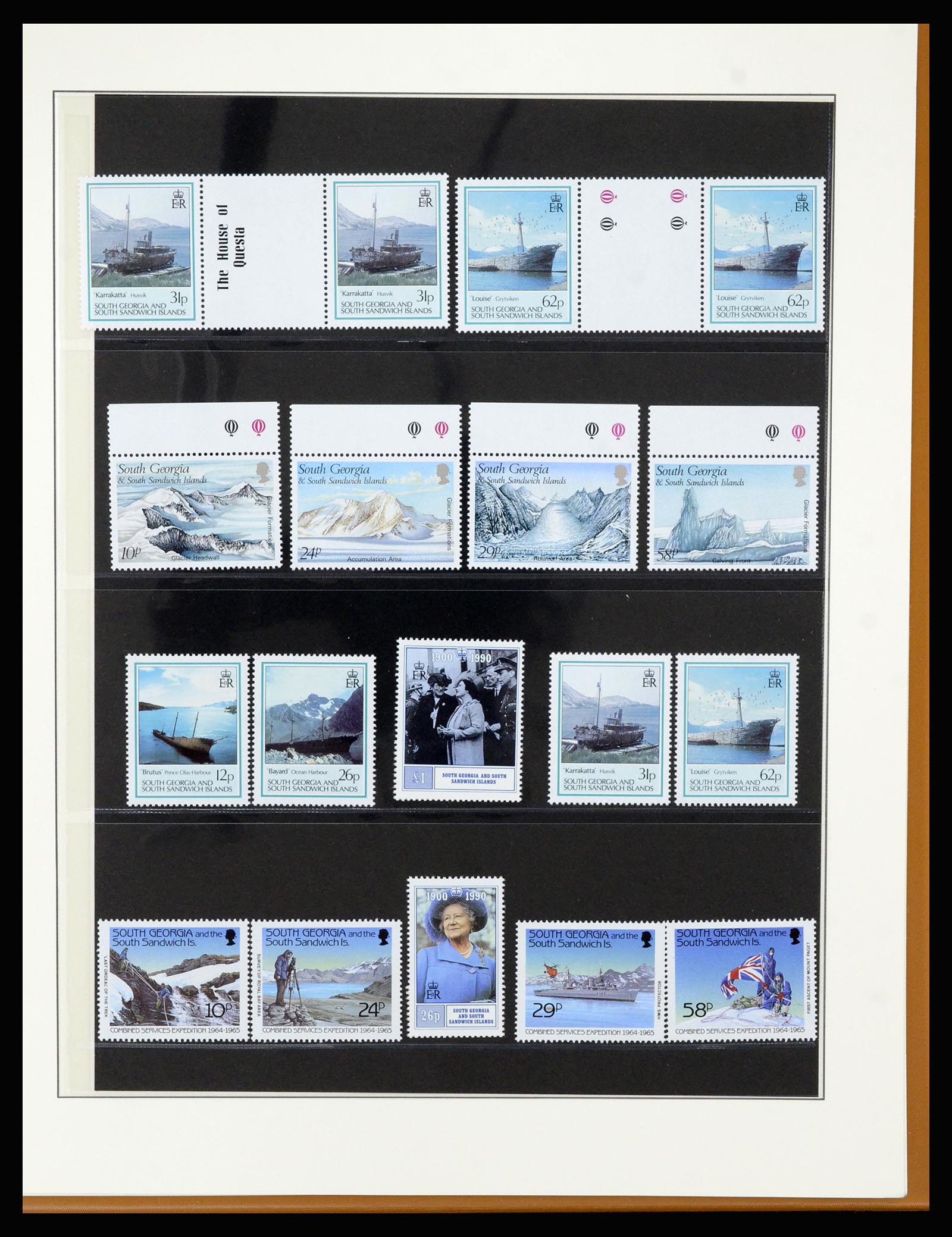 36929 036 - Stamp collection 36929 Falkland Islands dependencies 1944-1997.