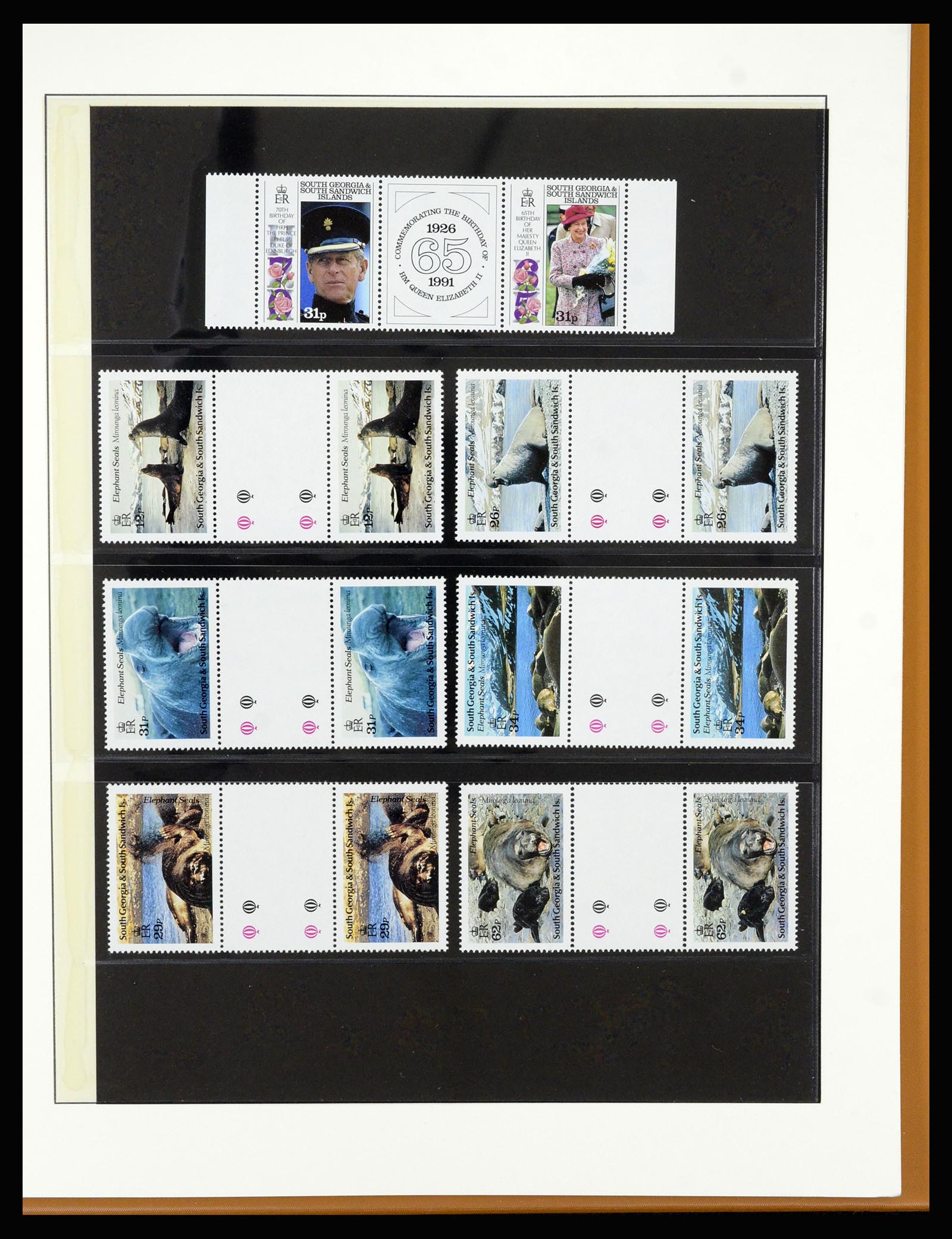 36929 037 - Postzegelverzameling 36929 Falkland Islands dependencies 1944-1997.